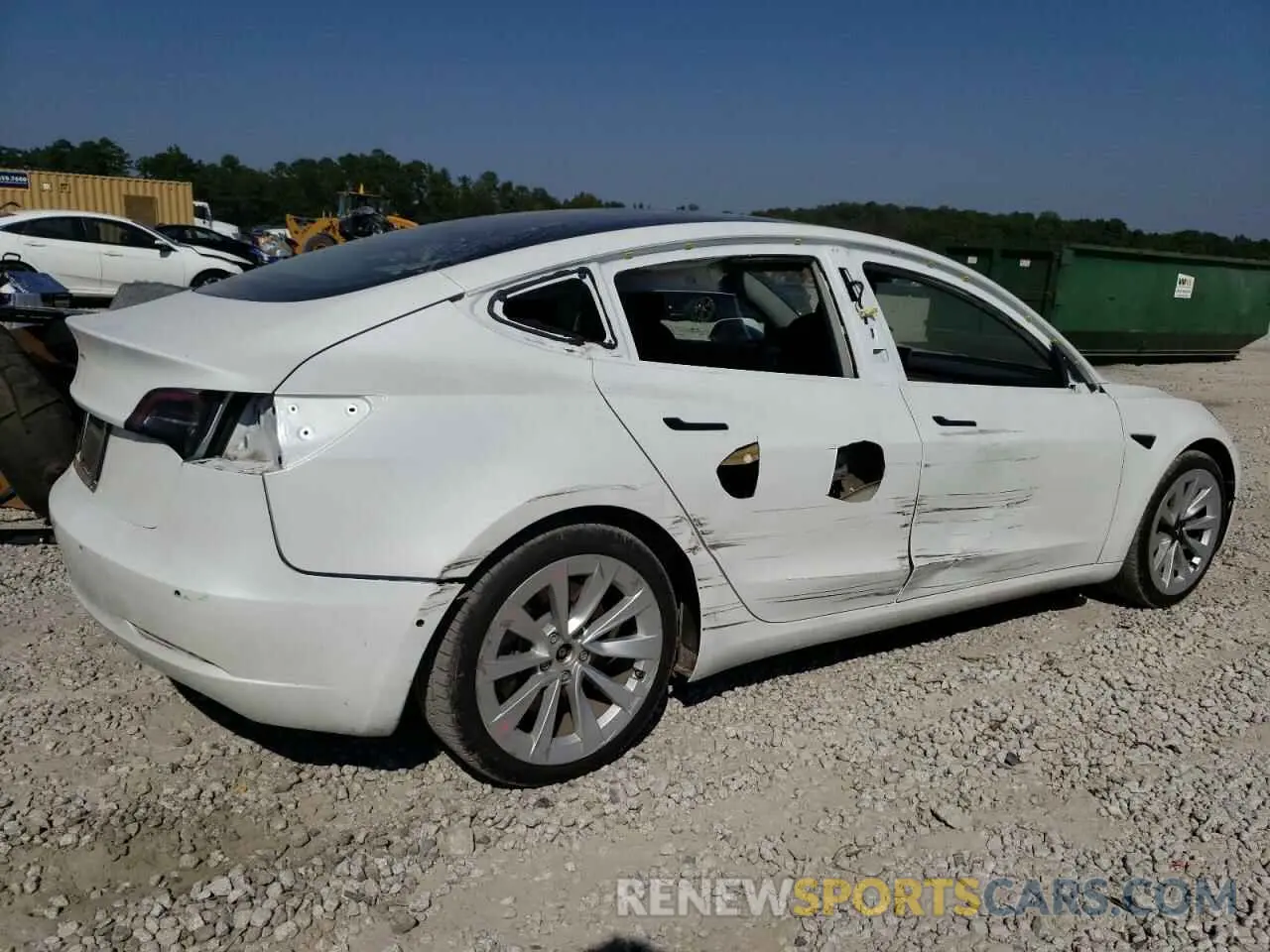 3 Photograph of a damaged car 5YJ3E1EA5MF849215 TESLA MODEL 3 2021