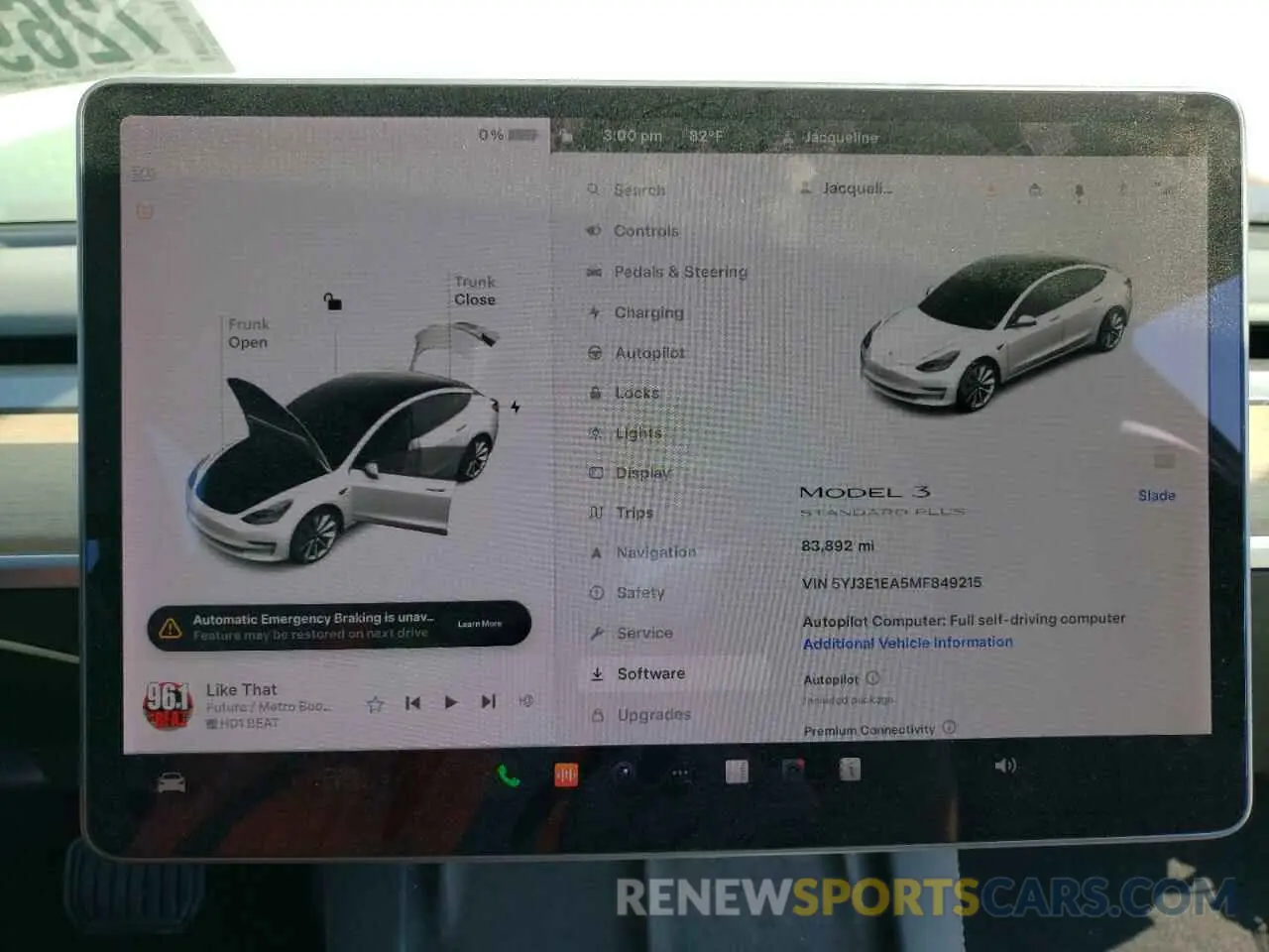 9 Photograph of a damaged car 5YJ3E1EA5MF849215 TESLA MODEL 3 2021