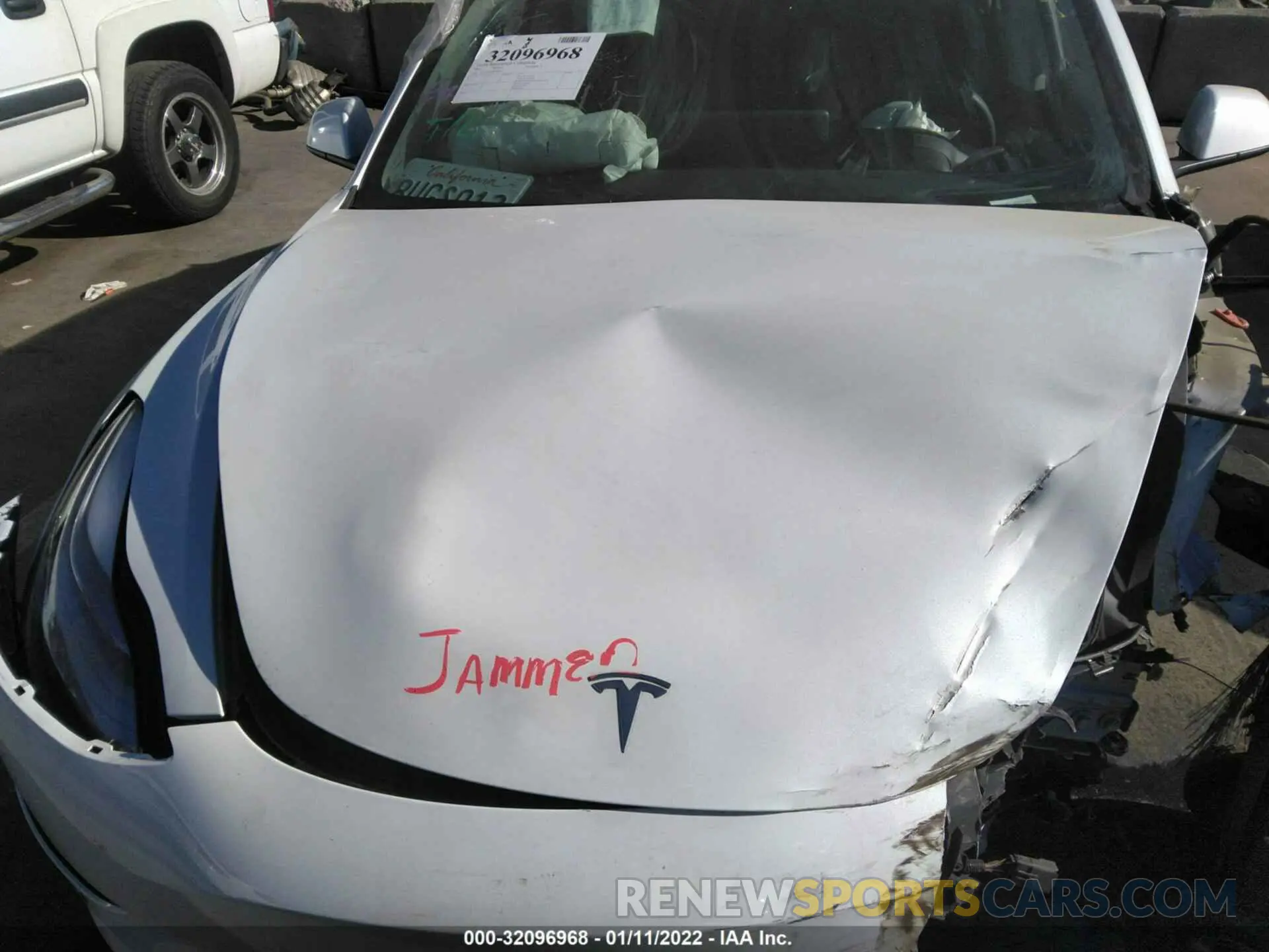 10 Photograph of a damaged car 5YJ3E1EA5MF868072 TESLA MODEL 3 2021