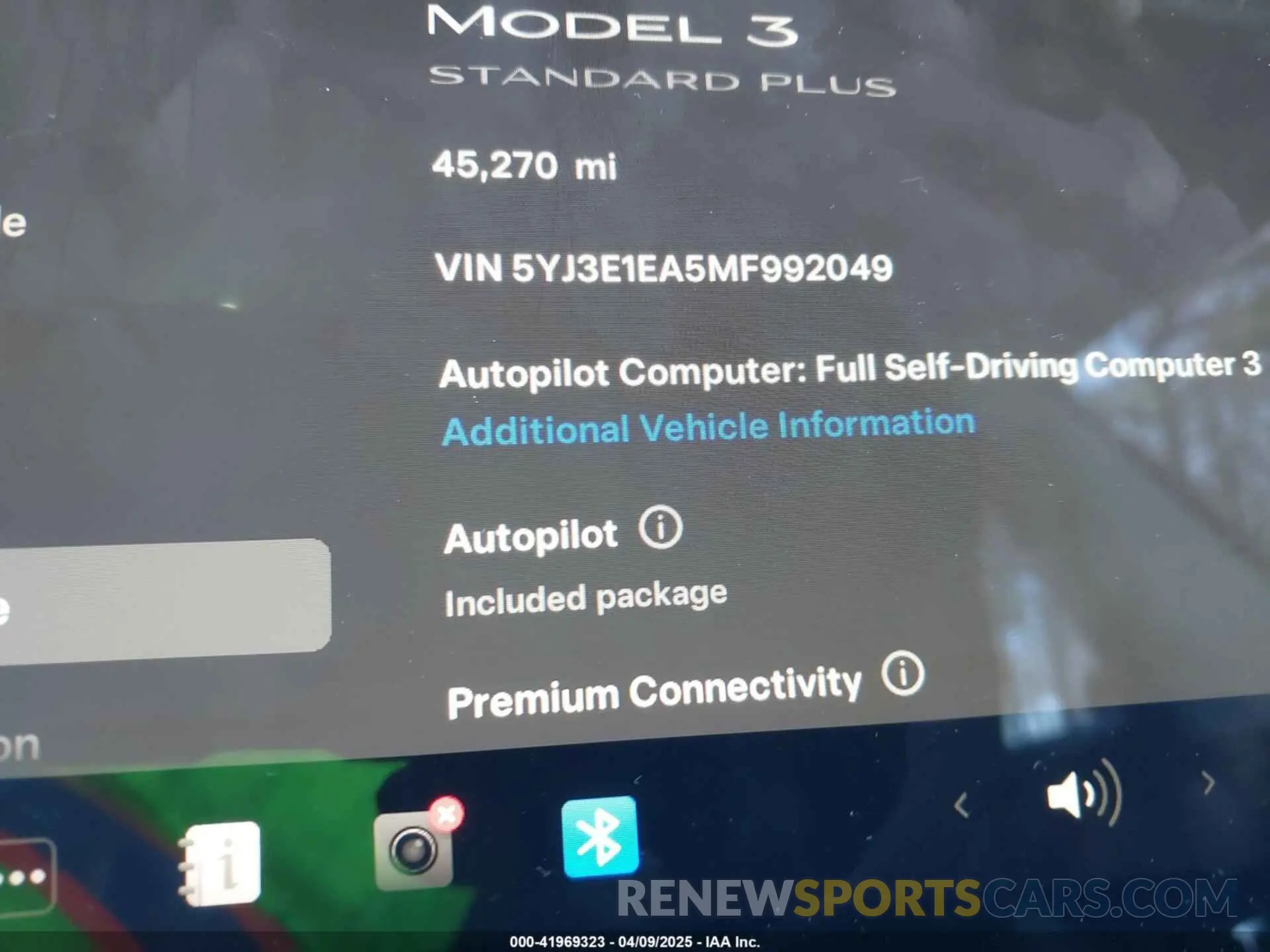 15 Фотография поврежденного автомобиля 5YJ3E1EA5MF992049 TESLA MODEL 3 2021