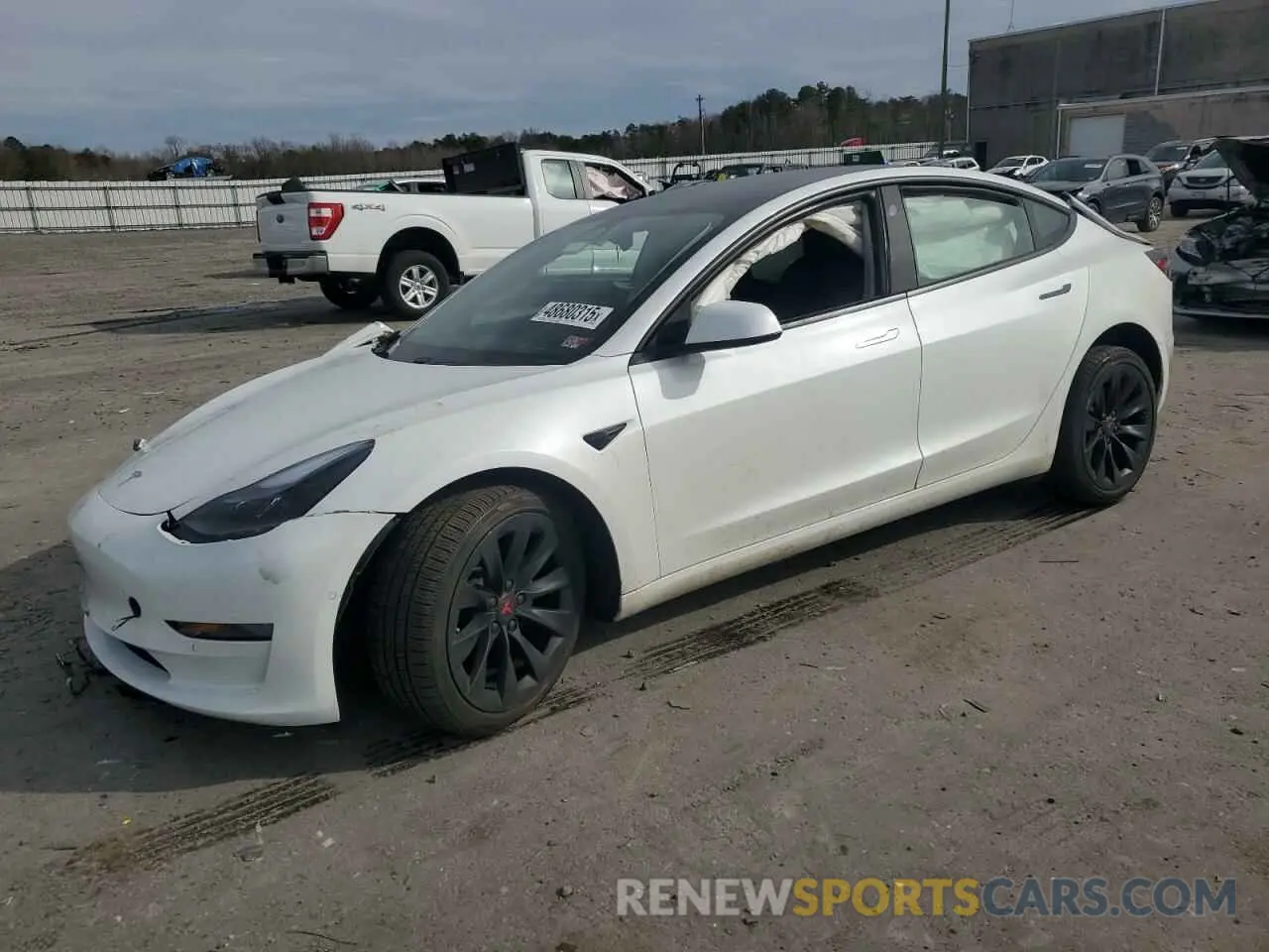 1 Photograph of a damaged car 5YJ3E1EA6MF048261 TESLA MODEL 3 2021
