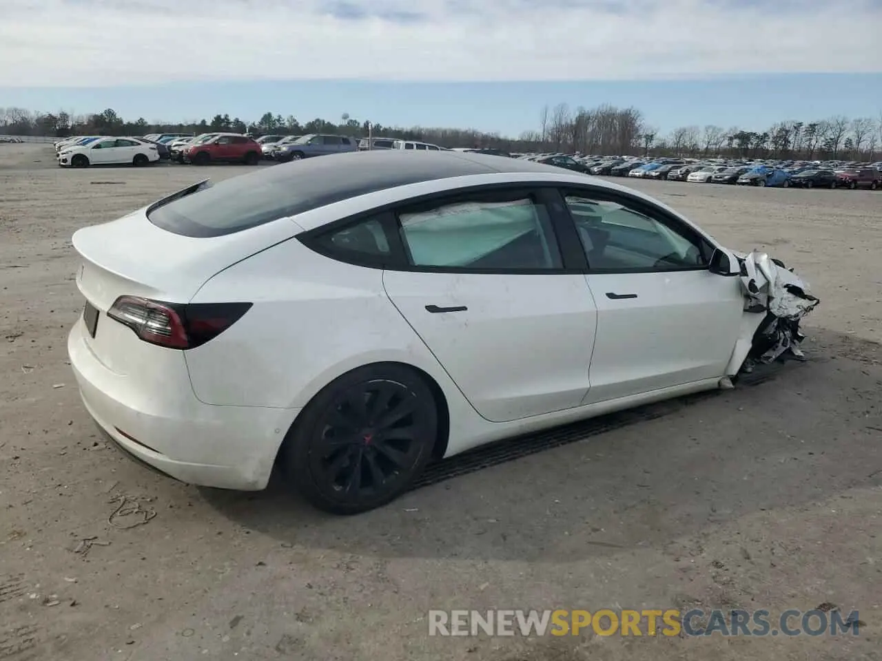 3 Photograph of a damaged car 5YJ3E1EA6MF048261 TESLA MODEL 3 2021