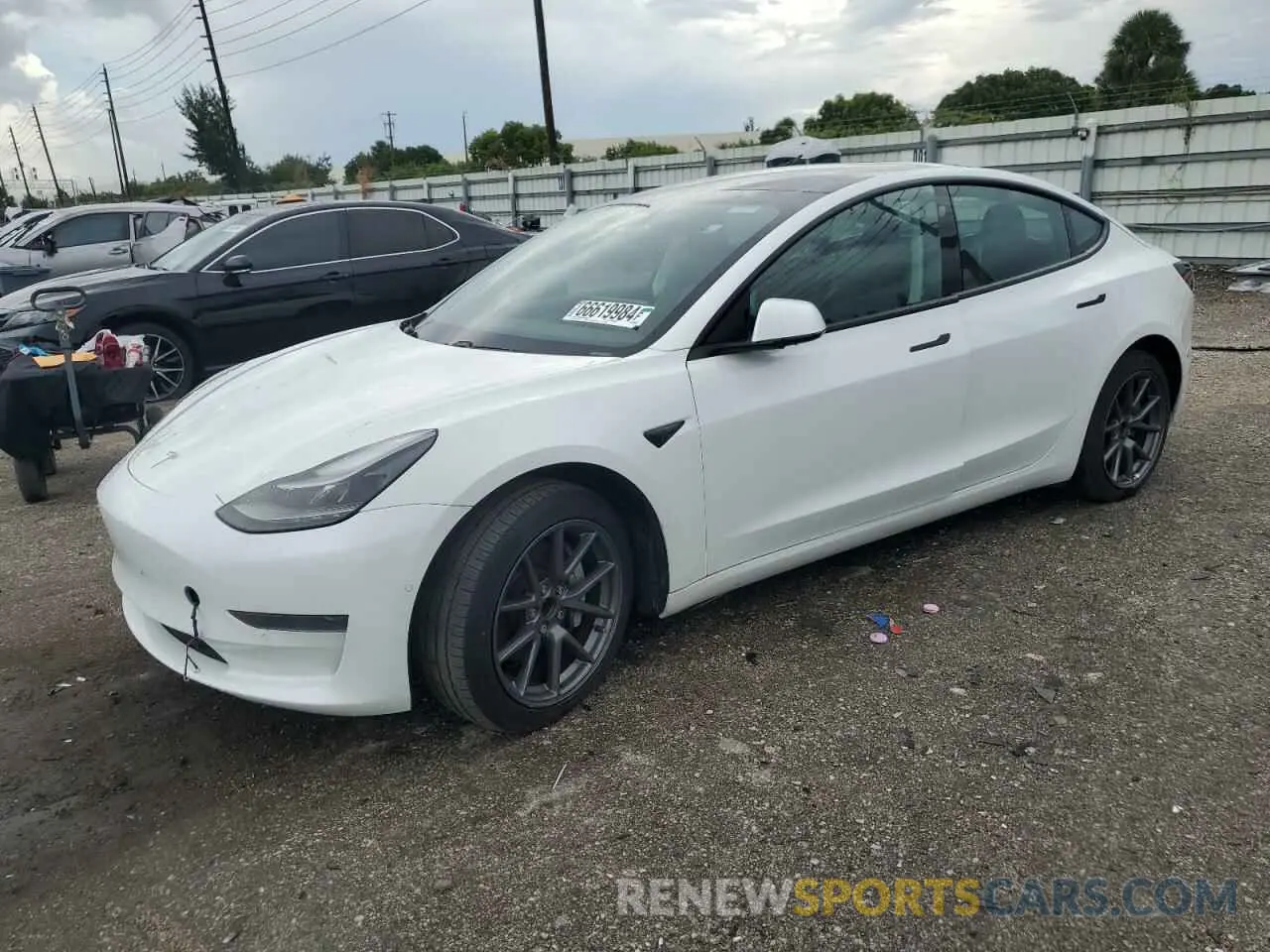 1 Фотография поврежденного автомобиля 5YJ3E1EA6MF048647 TESLA MODEL 3 2021