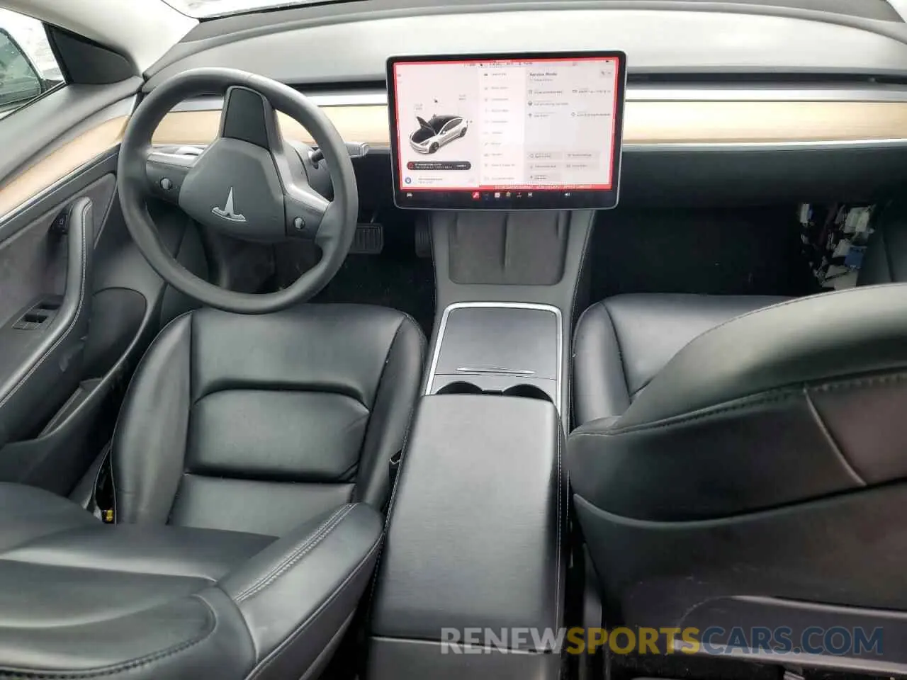 8 Фотография поврежденного автомобиля 5YJ3E1EA6MF048647 TESLA MODEL 3 2021