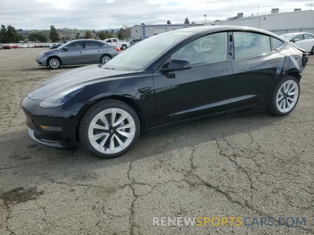 1 Photograph of a damaged car 5YJ3E1EA6MF062256 TESLA MODEL 3 2021
