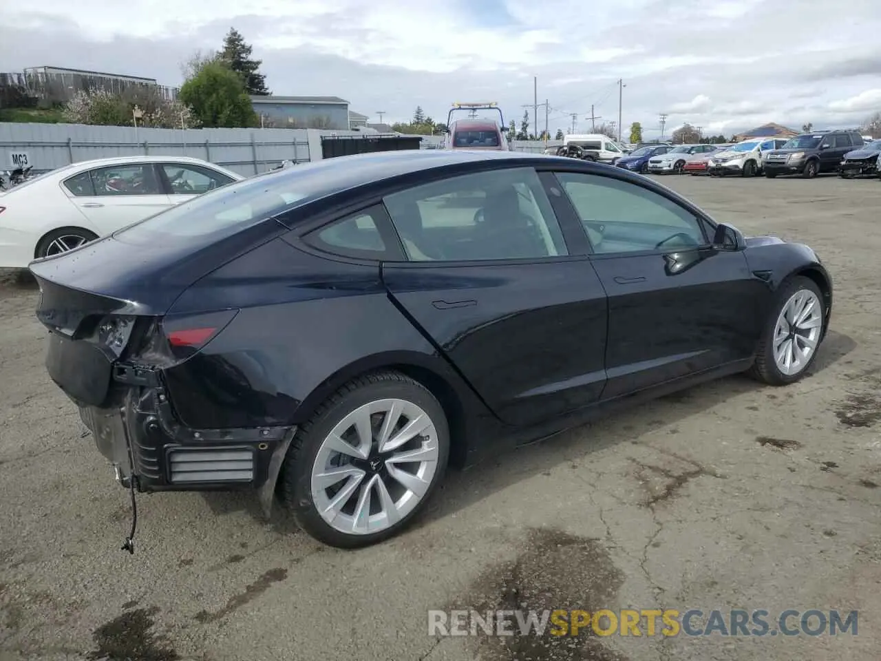3 Photograph of a damaged car 5YJ3E1EA6MF062256 TESLA MODEL 3 2021