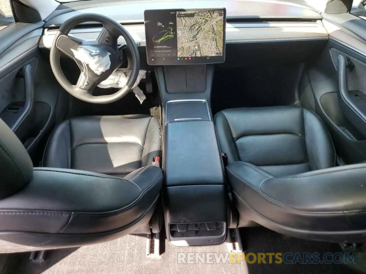 8 Фотография поврежденного автомобиля 5YJ3E1EA6MF067702 TESLA MODEL 3 2021