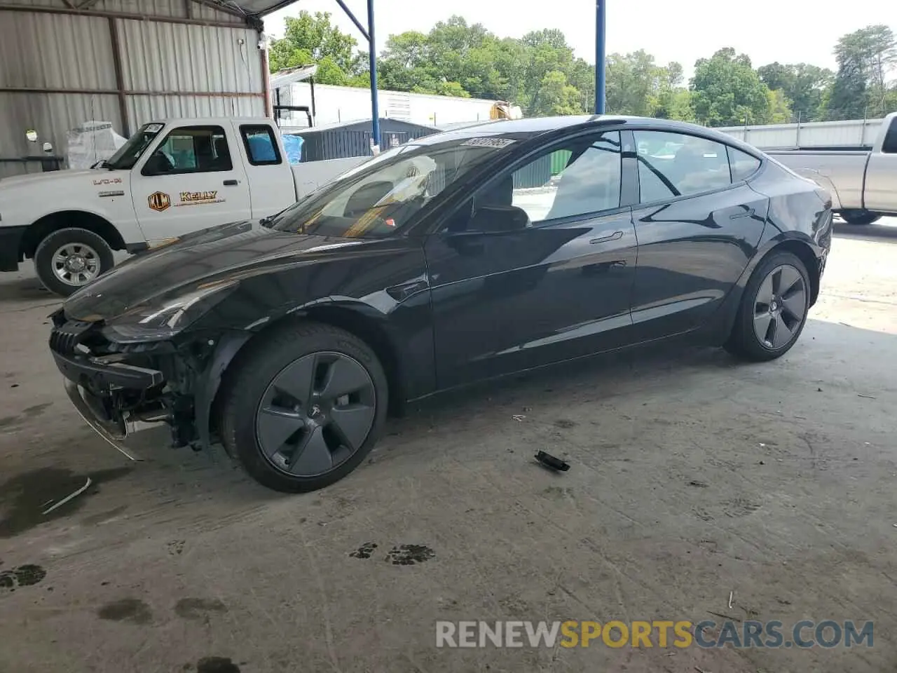 1 Фотография поврежденного автомобиля 5YJ3E1EA6MF081454 TESLA MODEL 3 2021