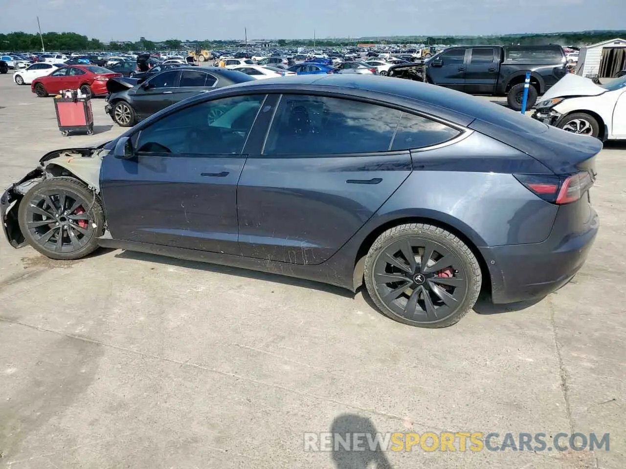 2 Фотография поврежденного автомобиля 5YJ3E1EA6MF082796 TESLA MODEL 3 2021