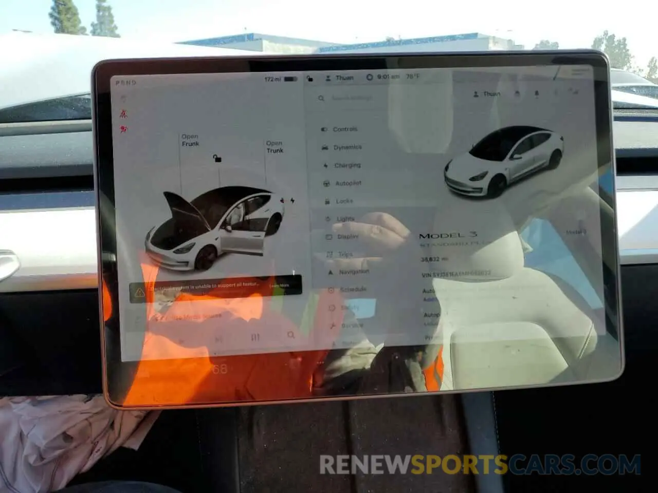 9 Photograph of a damaged car 5YJ3E1EA6MF082832 TESLA MODEL 3 2021