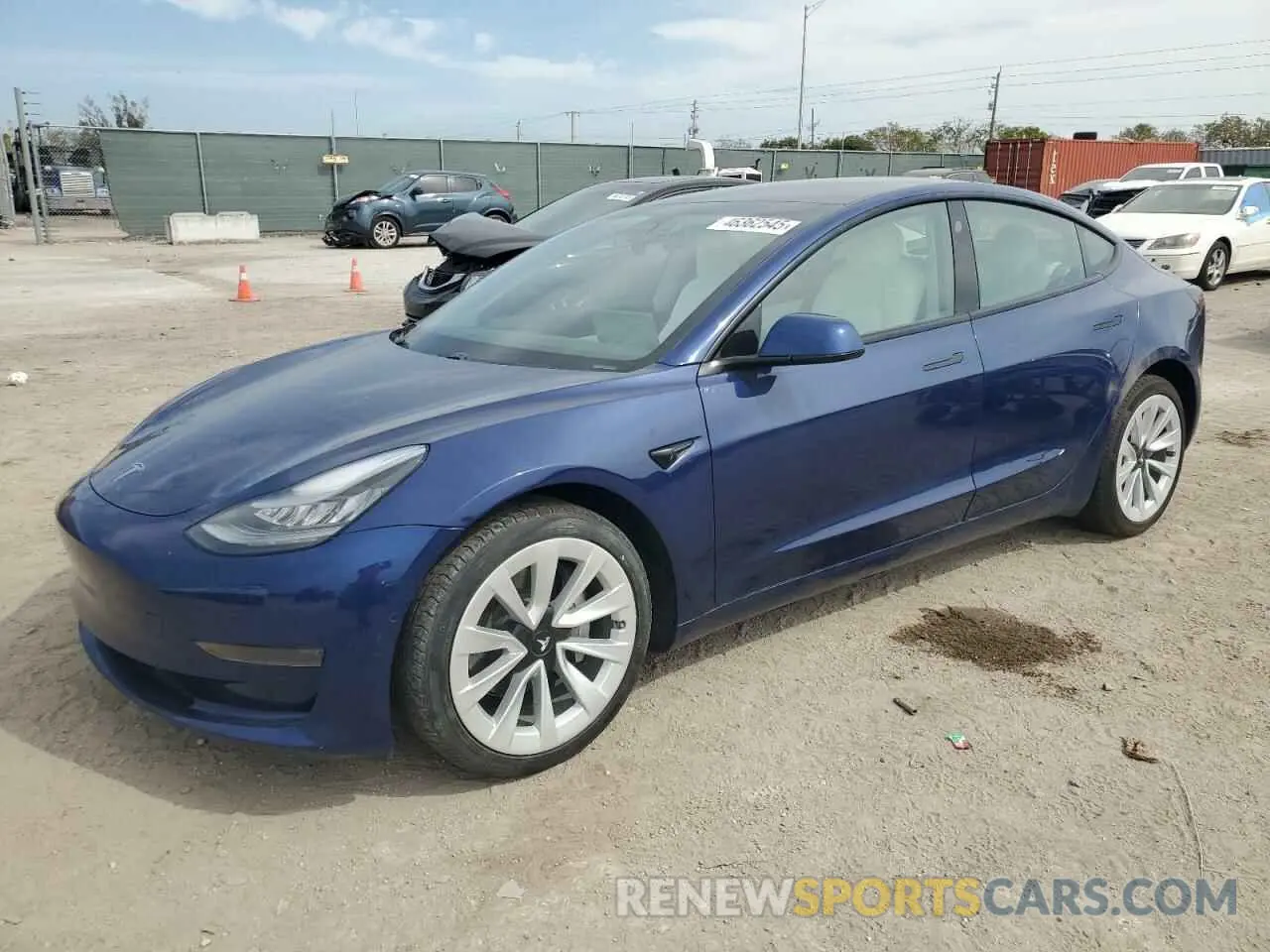 1 Фотография поврежденного автомобиля 5YJ3E1EA6MF850342 TESLA MODEL 3 2021