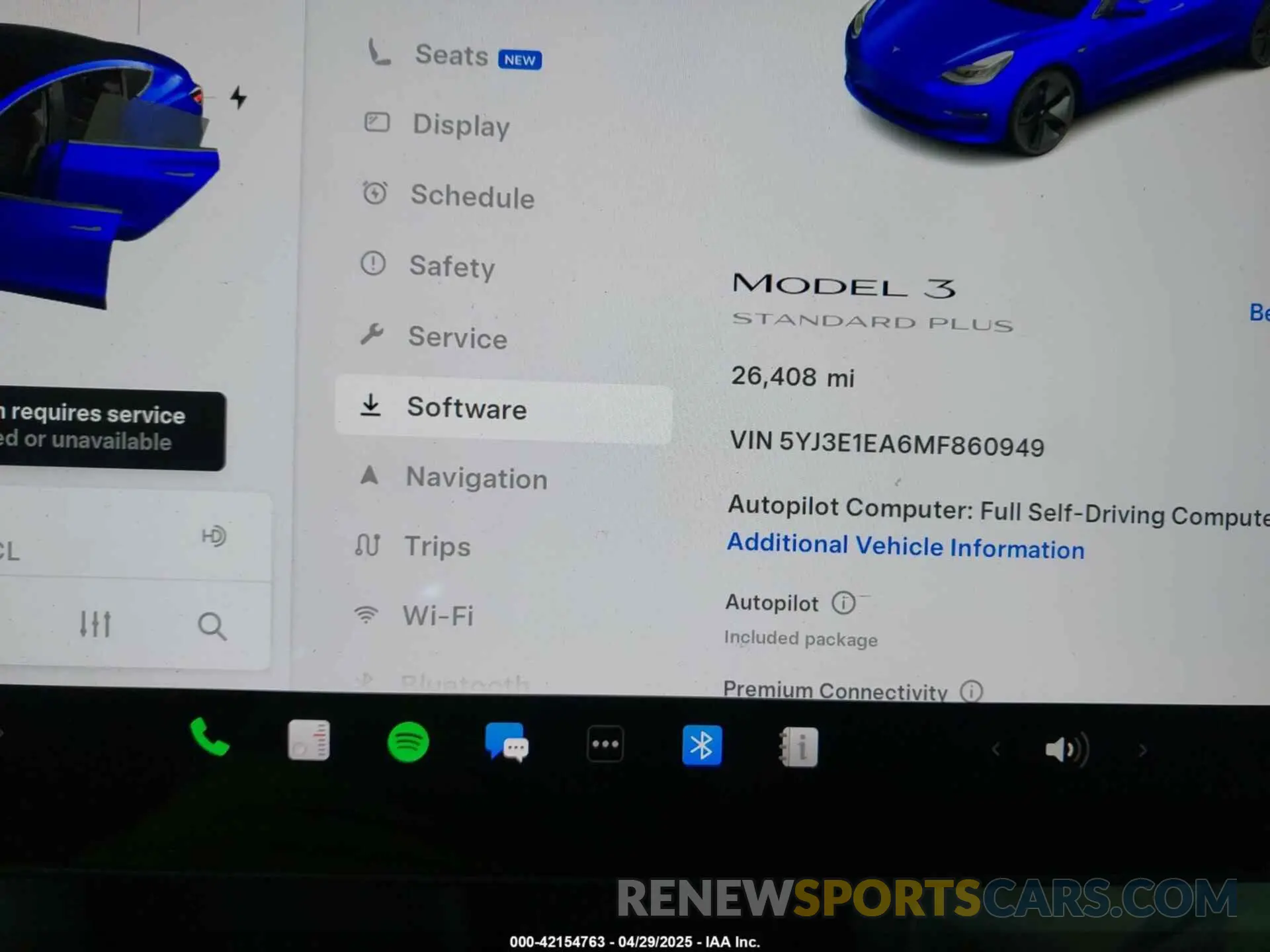 14 Фотография поврежденного автомобиля 5YJ3E1EA6MF860949 TESLA MODEL 3 2021