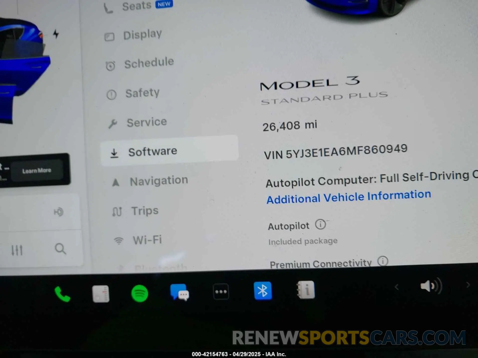 7 Фотография поврежденного автомобиля 5YJ3E1EA6MF860949 TESLA MODEL 3 2021