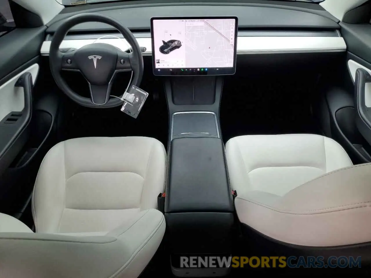 8 Фотография поврежденного автомобиля 5YJ3E1EA6MF938582 TESLA MODEL 3 2021
