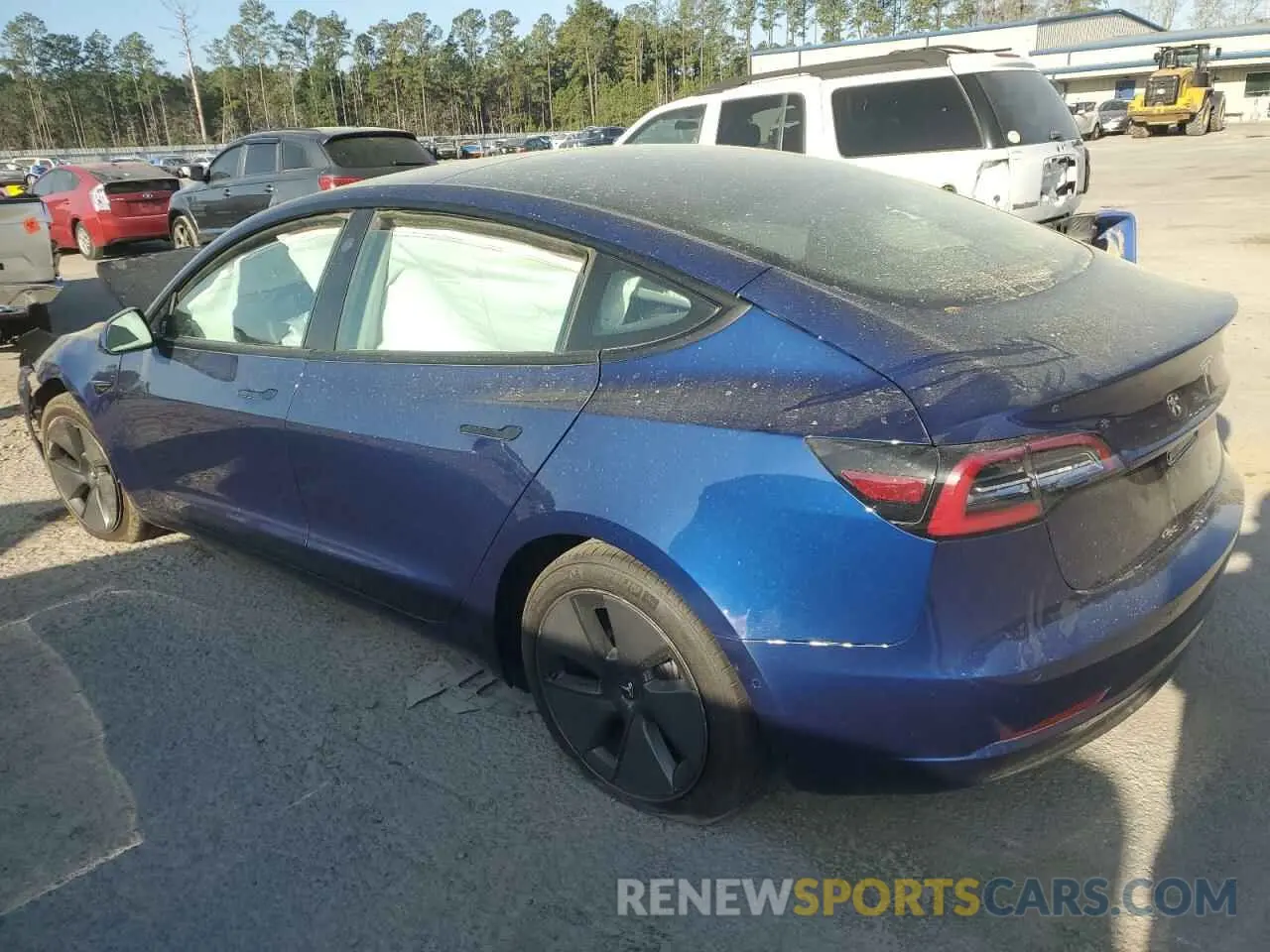 2 Photograph of a damaged car 5YJ3E1EA6MF961439 TESLA MODEL 3 2021