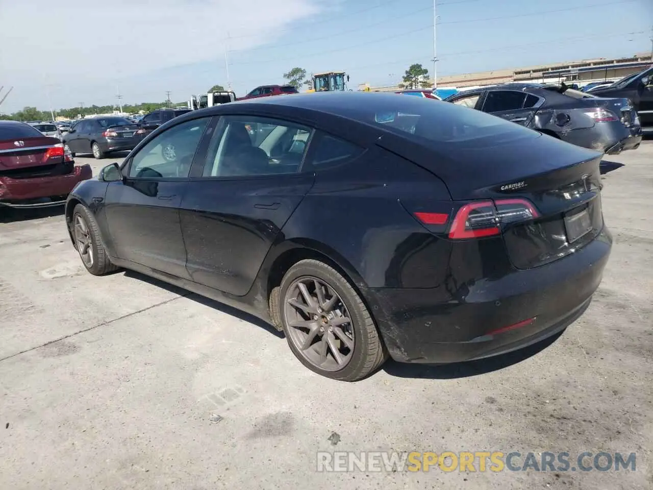 2 Photograph of a damaged car 5YJ3E1EA6MF982419 TESLA MODEL 3 2021