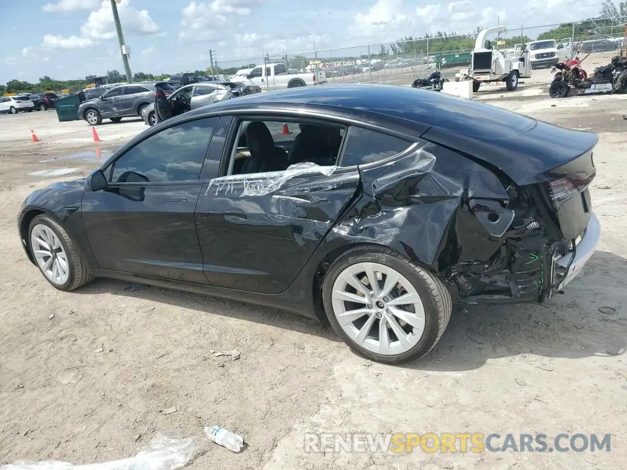 2 Фотография поврежденного автомобиля 5YJ3E1EA6MF982601 TESLA MODEL 3 2021