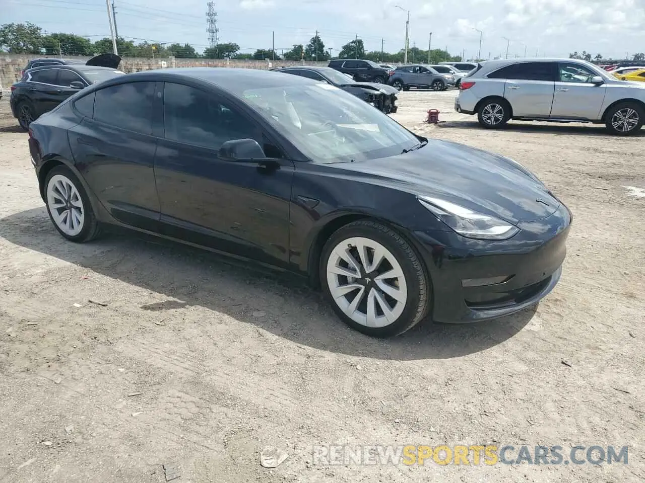 4 Фотография поврежденного автомобиля 5YJ3E1EA6MF982601 TESLA MODEL 3 2021