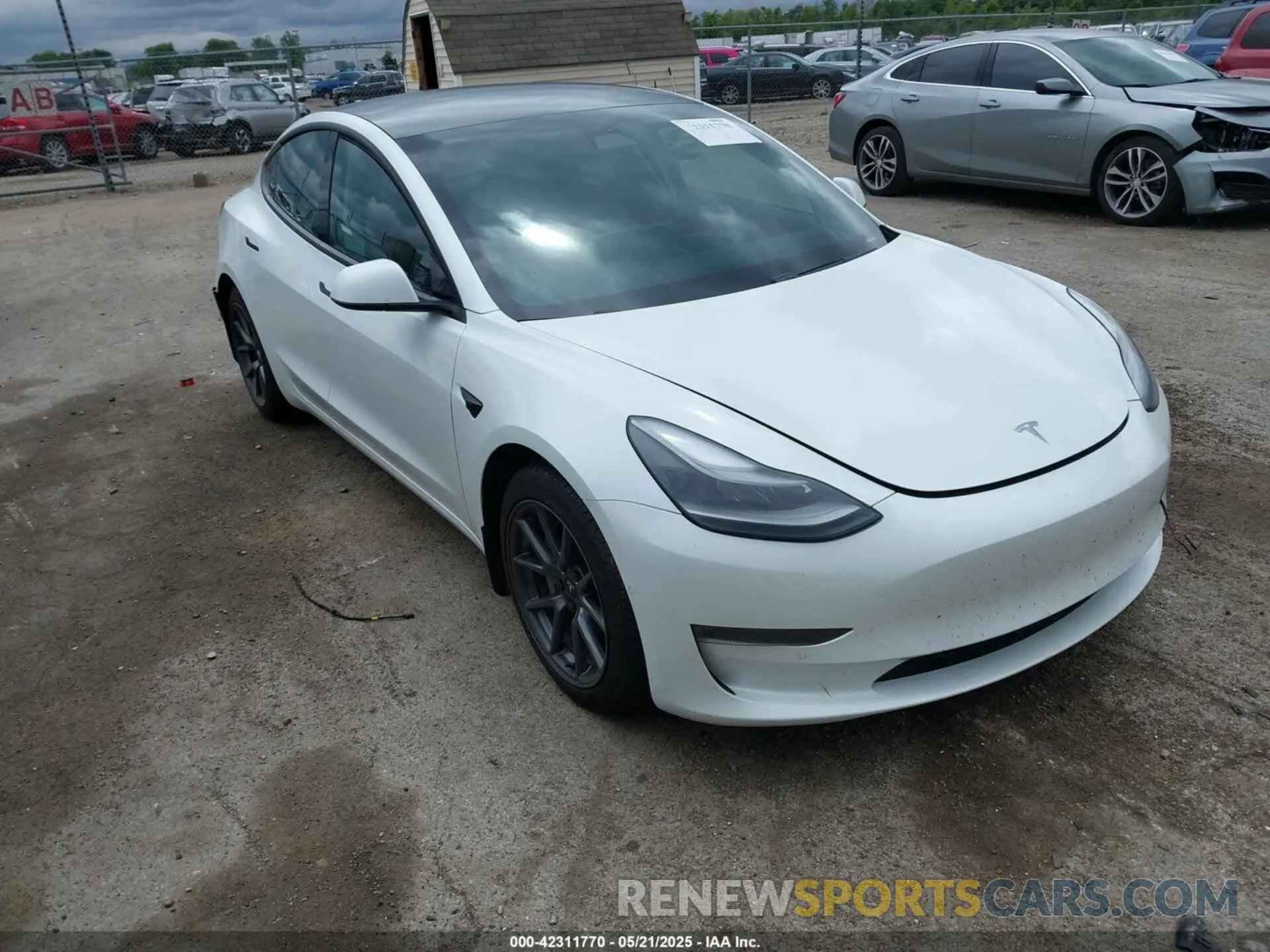 1 Фотография поврежденного автомобиля 5YJ3E1EA7MF042291 TESLA MODEL 3 2021