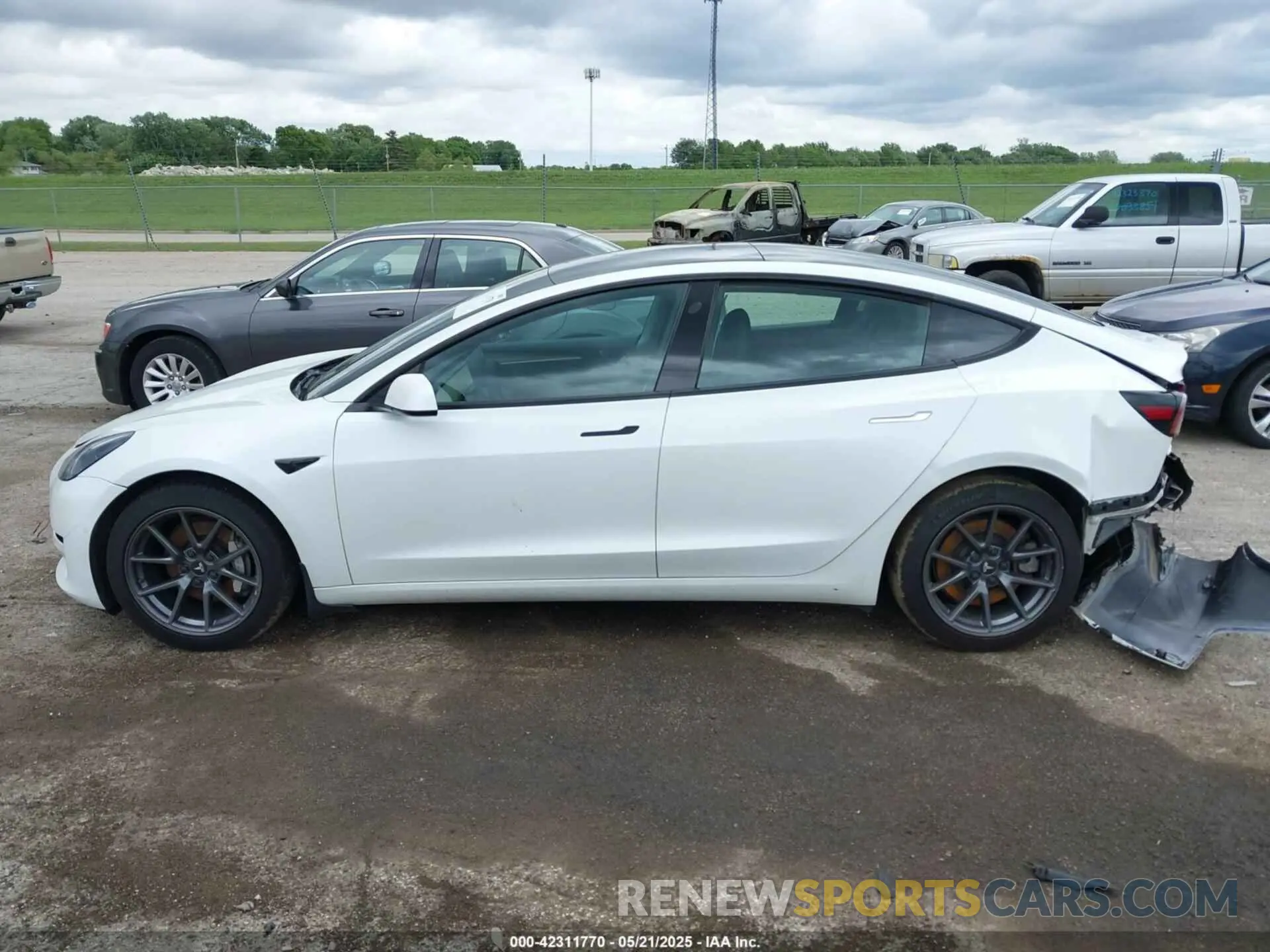 14 Фотография поврежденного автомобиля 5YJ3E1EA7MF042291 TESLA MODEL 3 2021