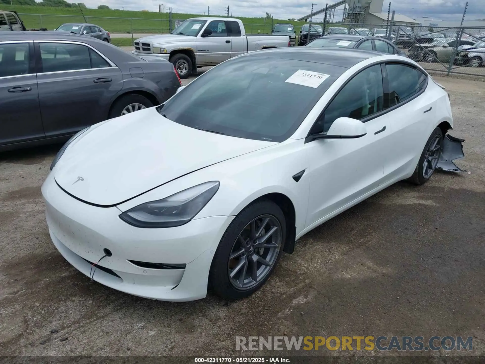 2 Фотография поврежденного автомобиля 5YJ3E1EA7MF042291 TESLA MODEL 3 2021