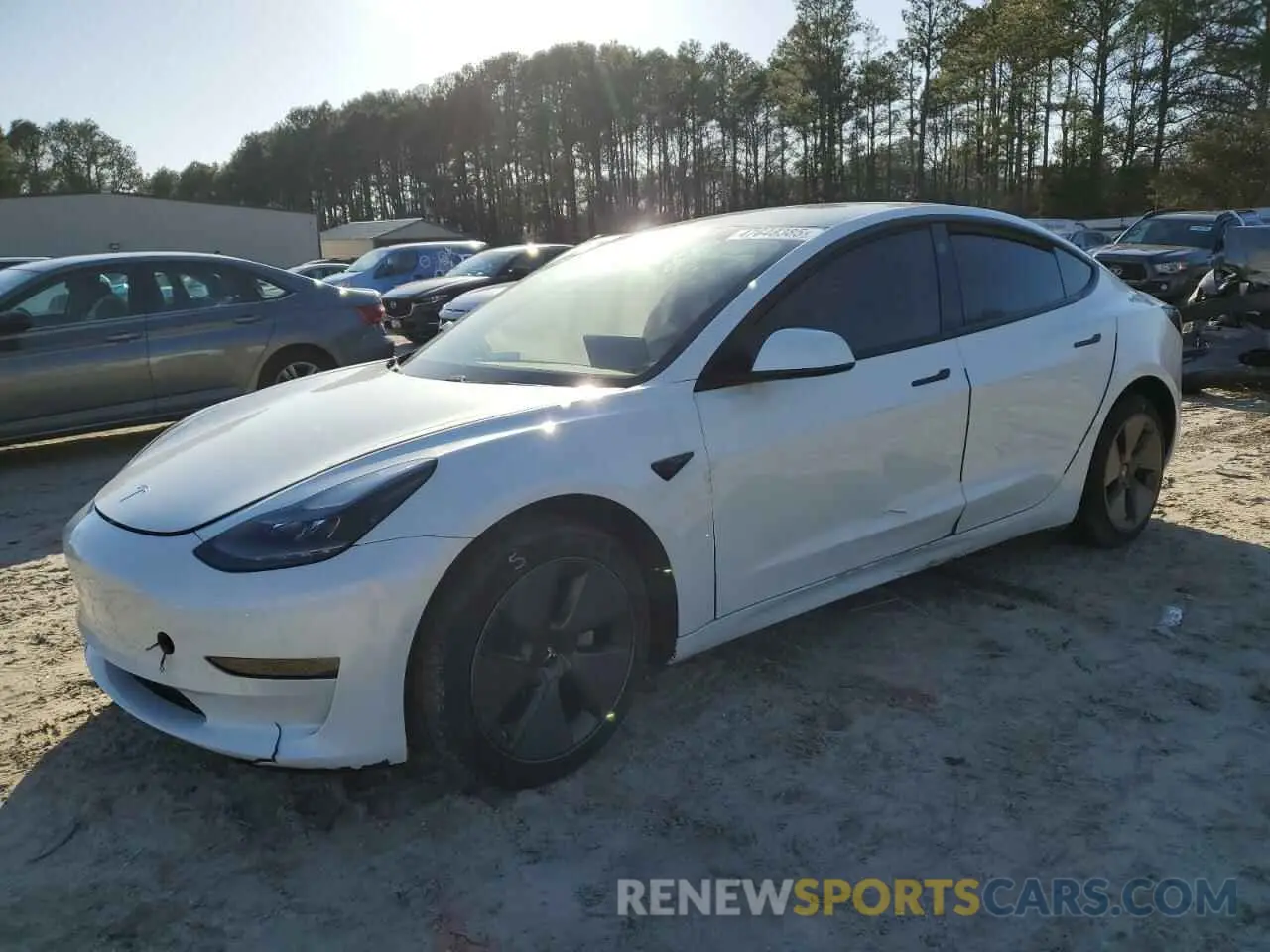 1 Фотография поврежденного автомобиля 5YJ3E1EA7MF045420 TESLA MODEL 3 2021
