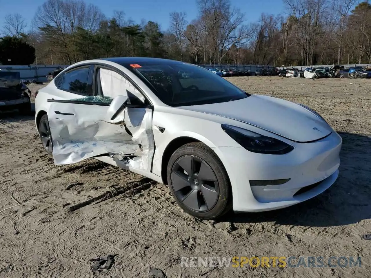 4 Фотография поврежденного автомобиля 5YJ3E1EA7MF045420 TESLA MODEL 3 2021