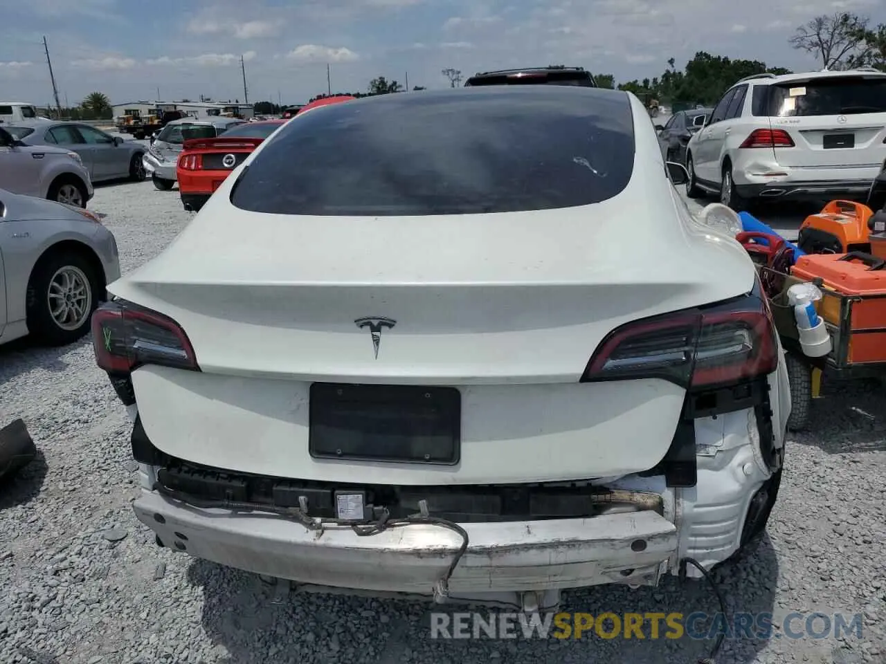 6 Фотография поврежденного автомобиля 5YJ3E1EA7MF048074 TESLA MODEL 3 2021
