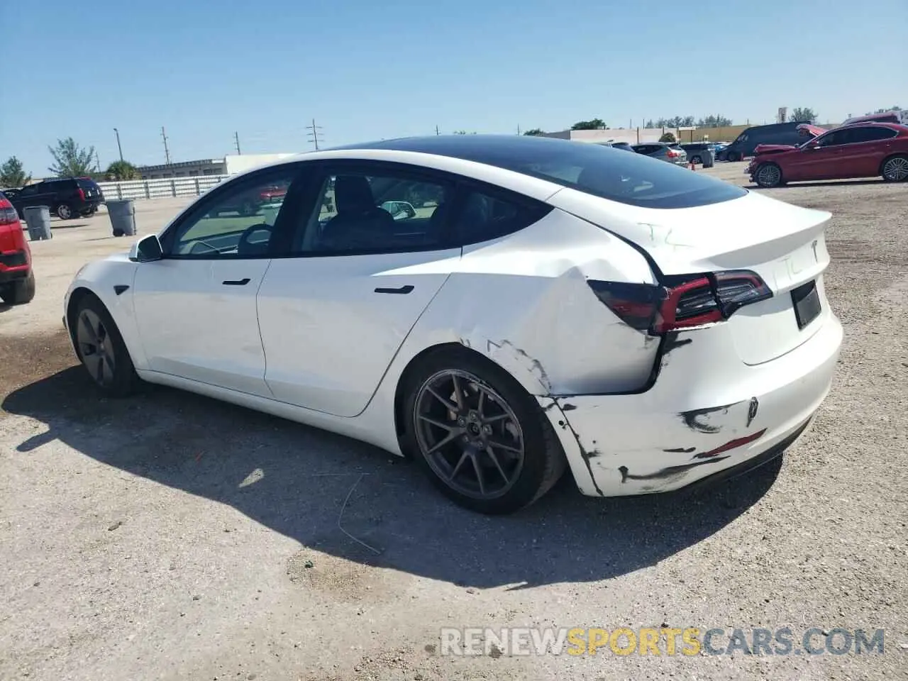 2 Фотография поврежденного автомобиля 5YJ3E1EA7MF052691 TESLA MODEL 3 2021