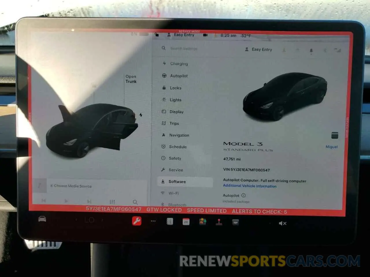 9 Photograph of a damaged car 5YJ3E1EA7MF060547 TESLA MODEL 3 2021