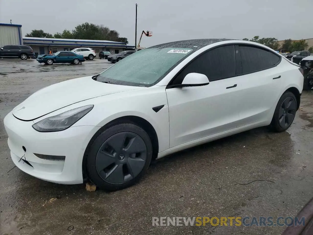 1 Photograph of a damaged car 5YJ3E1EA7MF077400 TESLA MODEL 3 2021