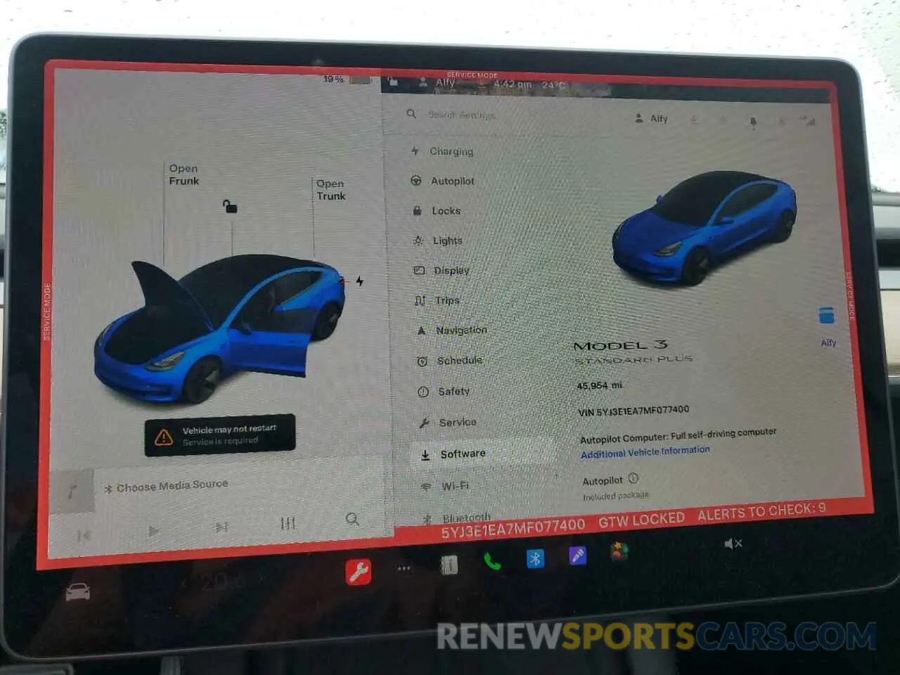 9 Photograph of a damaged car 5YJ3E1EA7MF077400 TESLA MODEL 3 2021