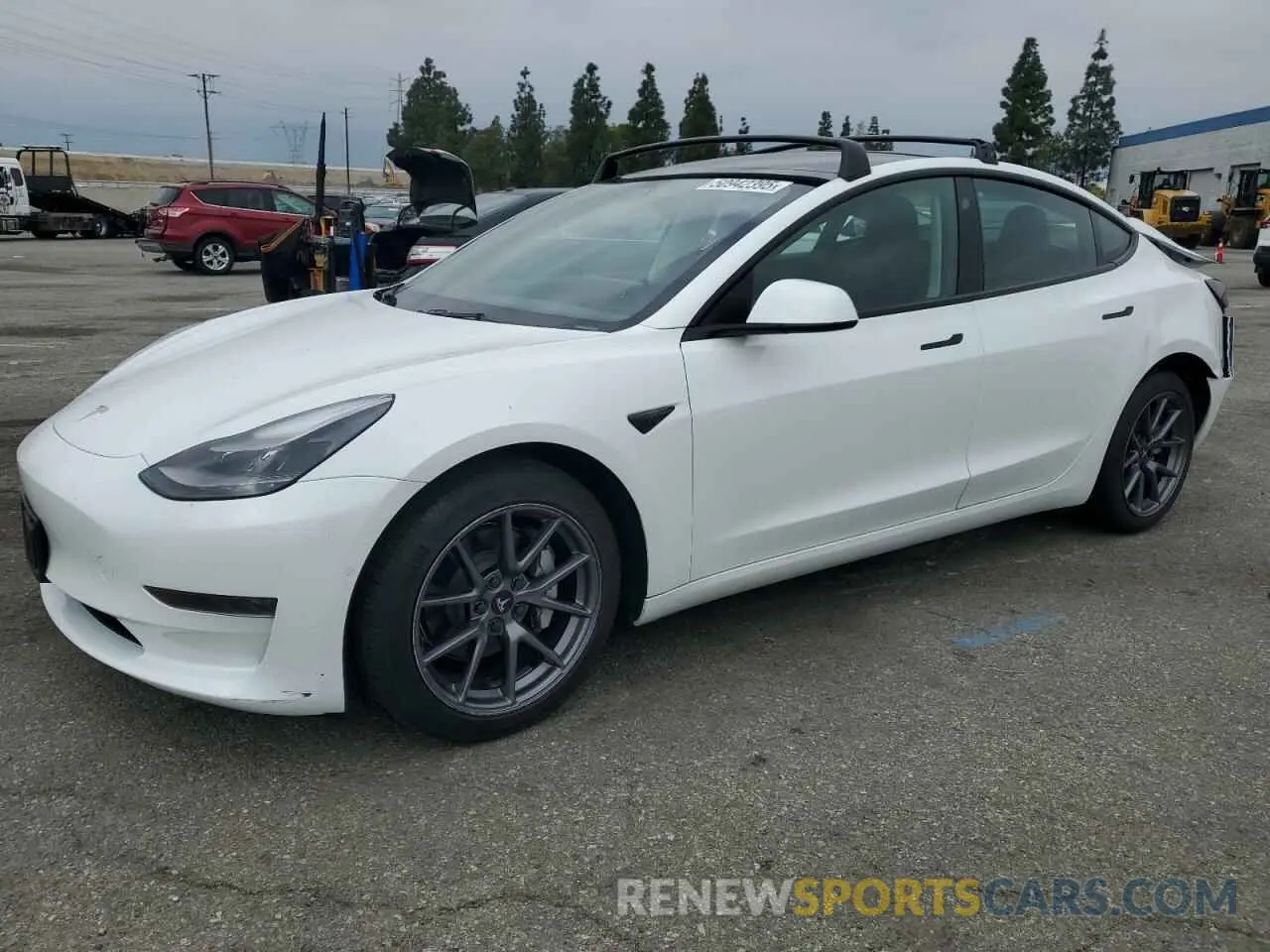 1 Фотография поврежденного автомобиля 5YJ3E1EA7MF087909 TESLA MODEL 3 2021