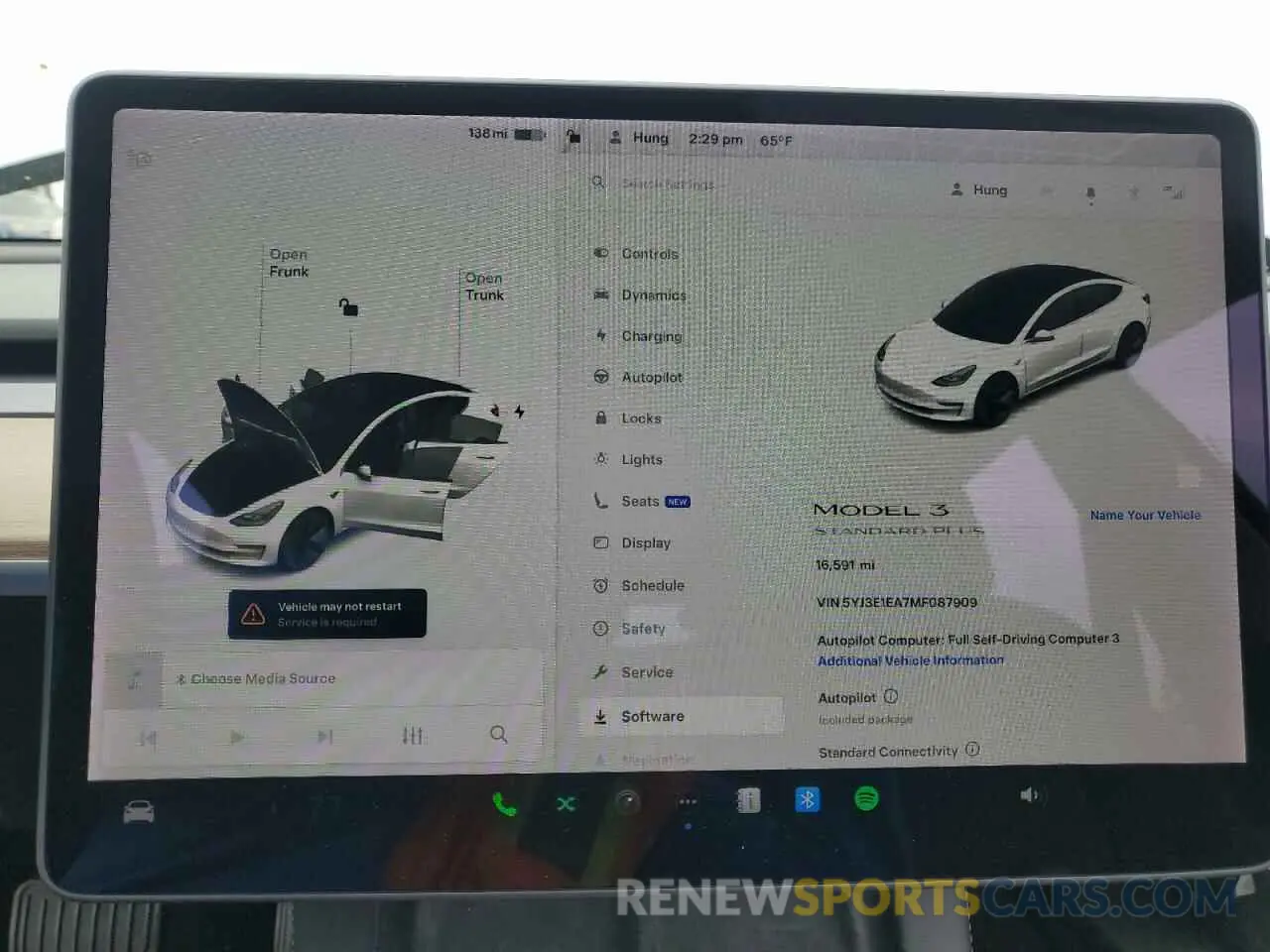 9 Фотография поврежденного автомобиля 5YJ3E1EA7MF087909 TESLA MODEL 3 2021