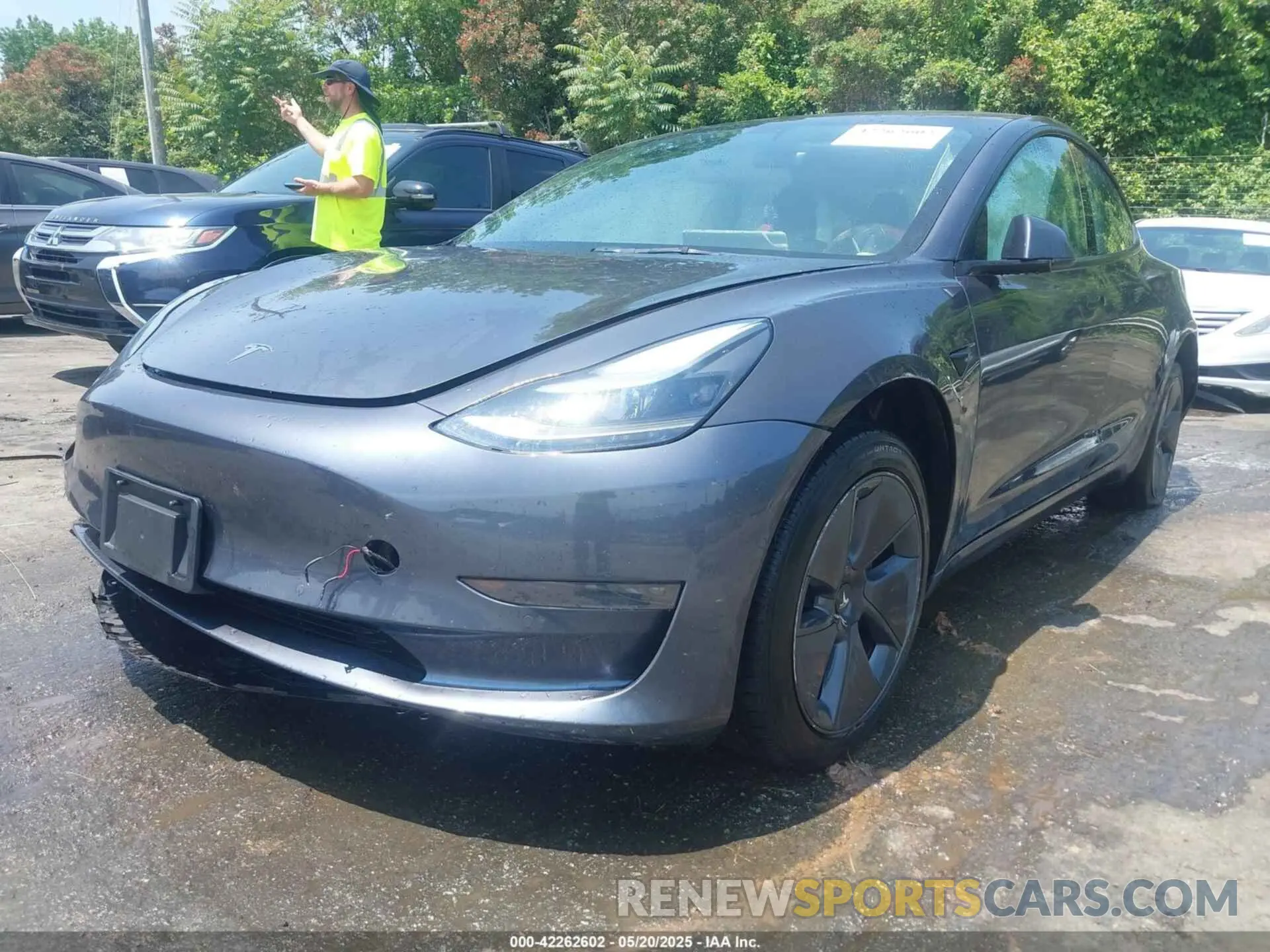 2 Фотография поврежденного автомобиля 5YJ3E1EA7MF088283 TESLA MODEL 3 2021