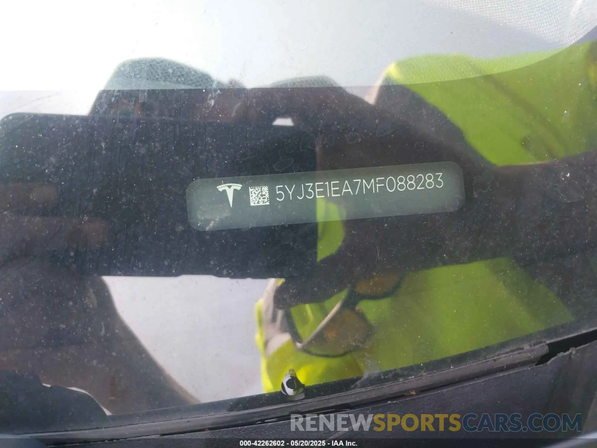 9 Фотография поврежденного автомобиля 5YJ3E1EA7MF088283 TESLA MODEL 3 2021