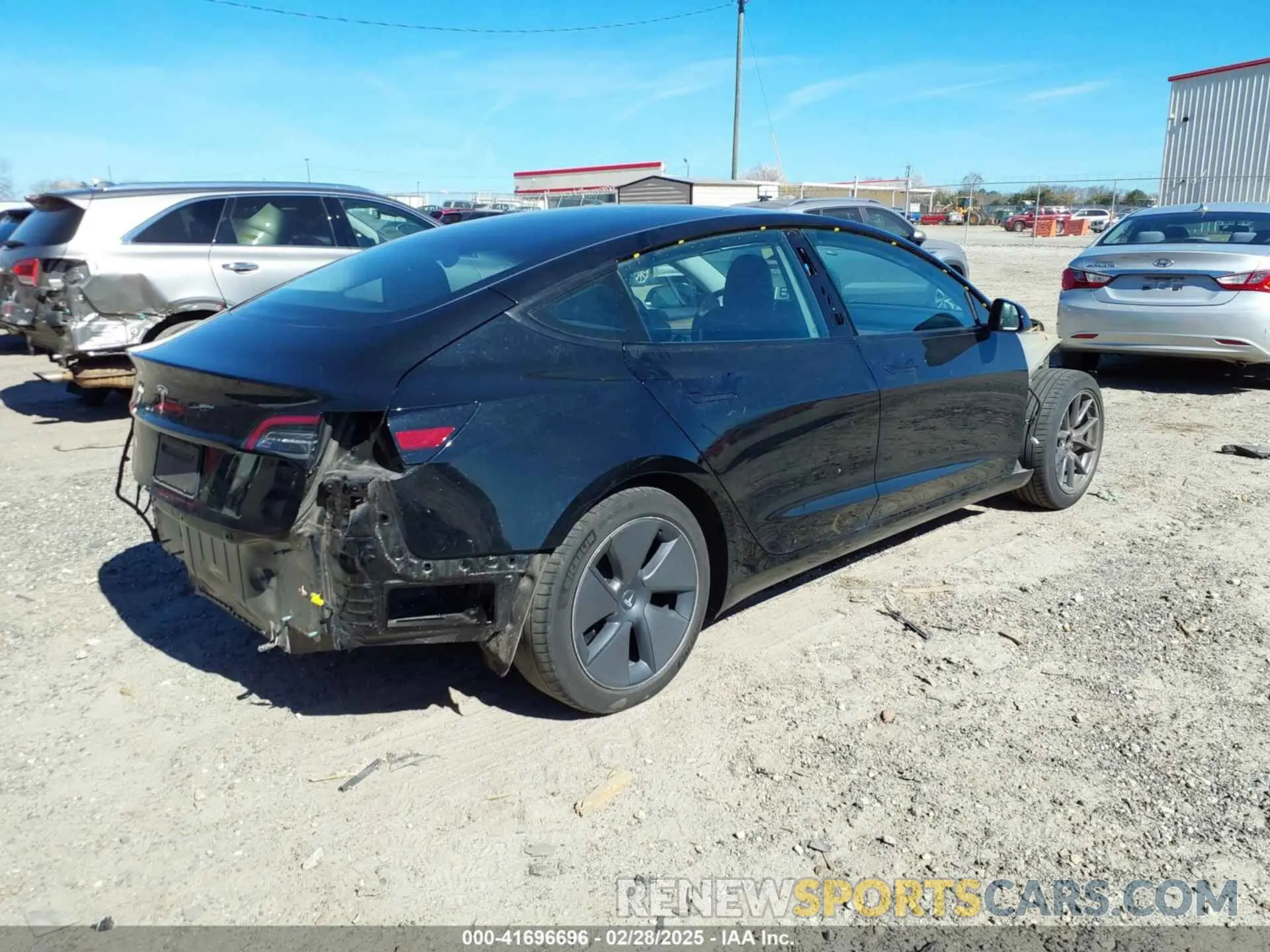 4 Фотография поврежденного автомобиля 5YJ3E1EA7MF097081 TESLA MODEL 3 2021