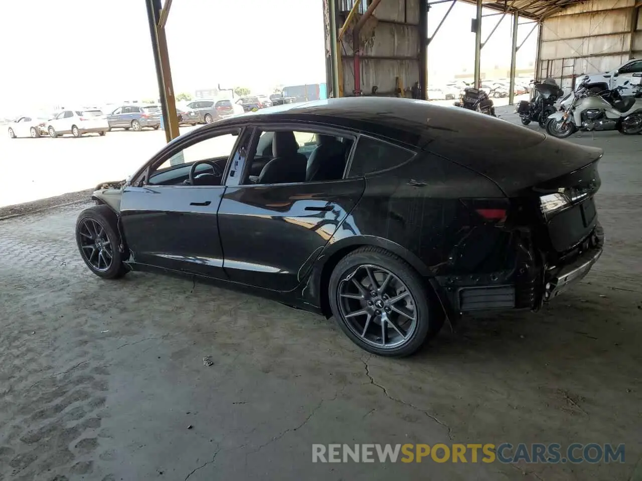 2 Photograph of a damaged car 5YJ3E1EA7MF100545 TESLA MODEL 3 2021