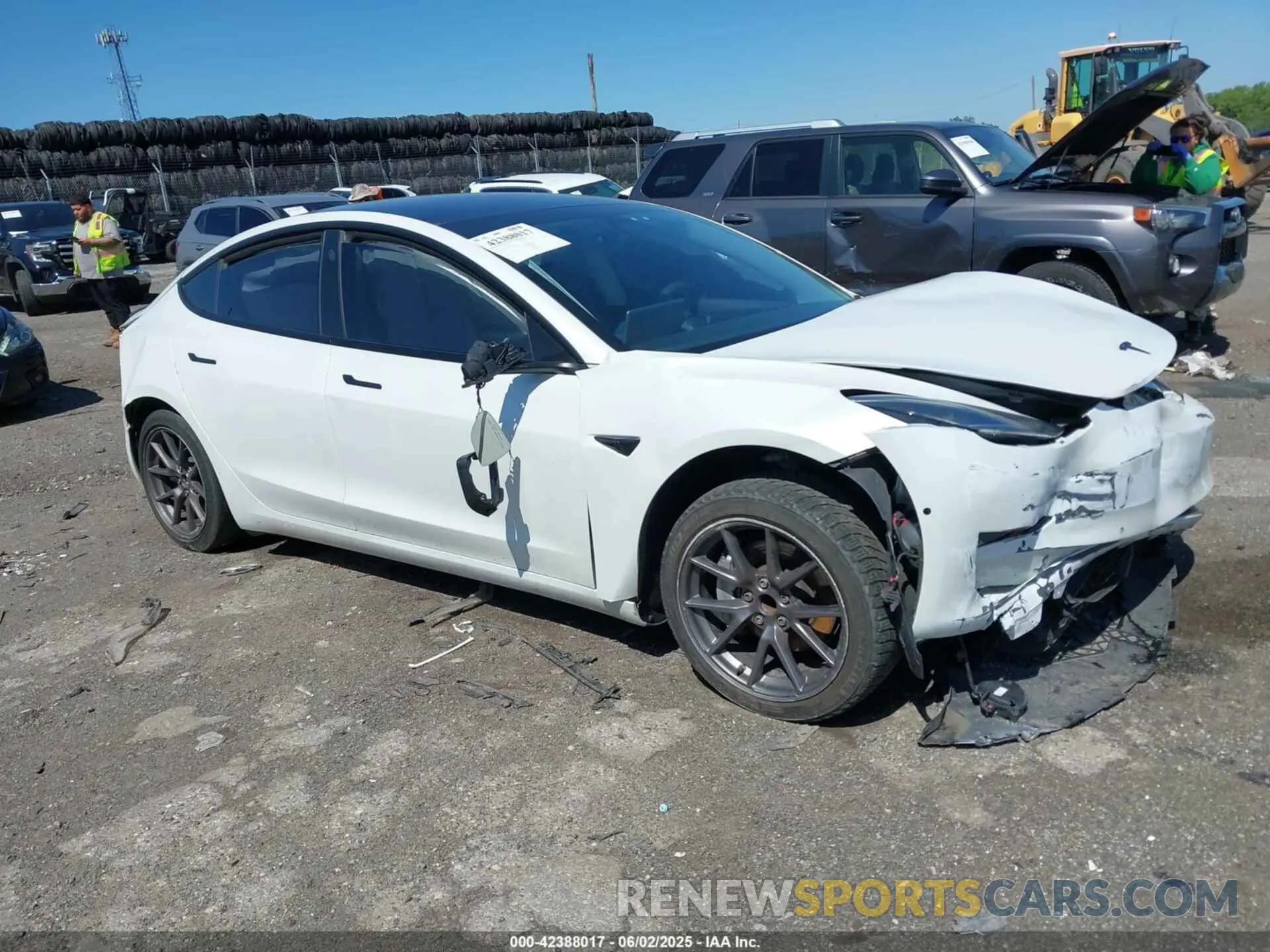 1 Фотография поврежденного автомобиля 5YJ3E1EA7MF853671 TESLA MODEL 3 2021