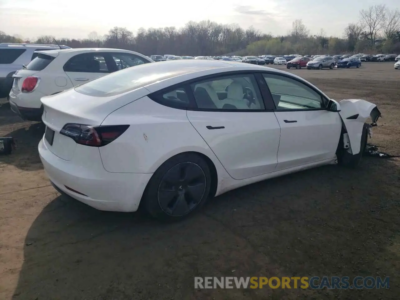 3 Photograph of a damaged car 5YJ3E1EA7MF853816 TESLA MODEL 3 2021