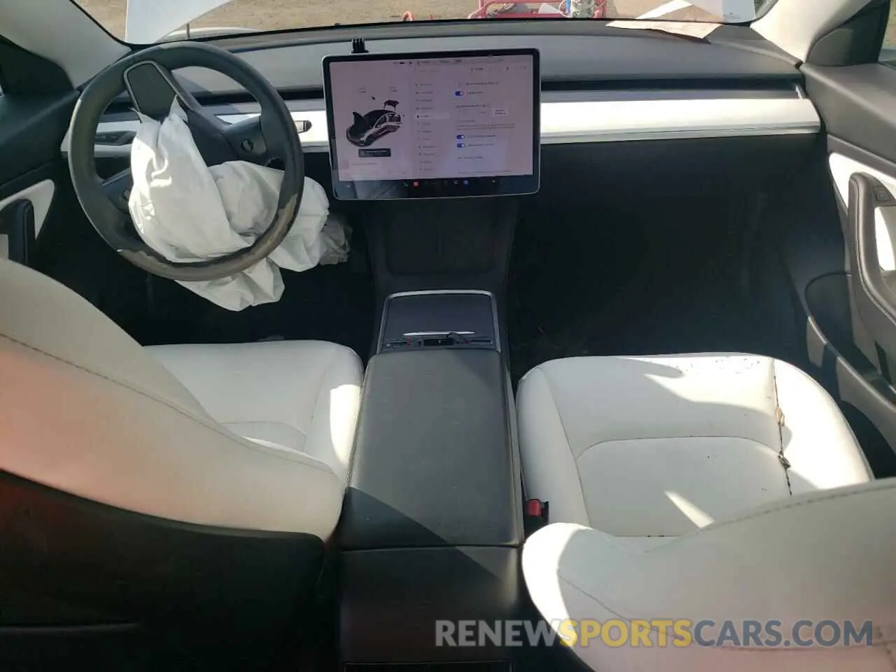 8 Photograph of a damaged car 5YJ3E1EA7MF853816 TESLA MODEL 3 2021