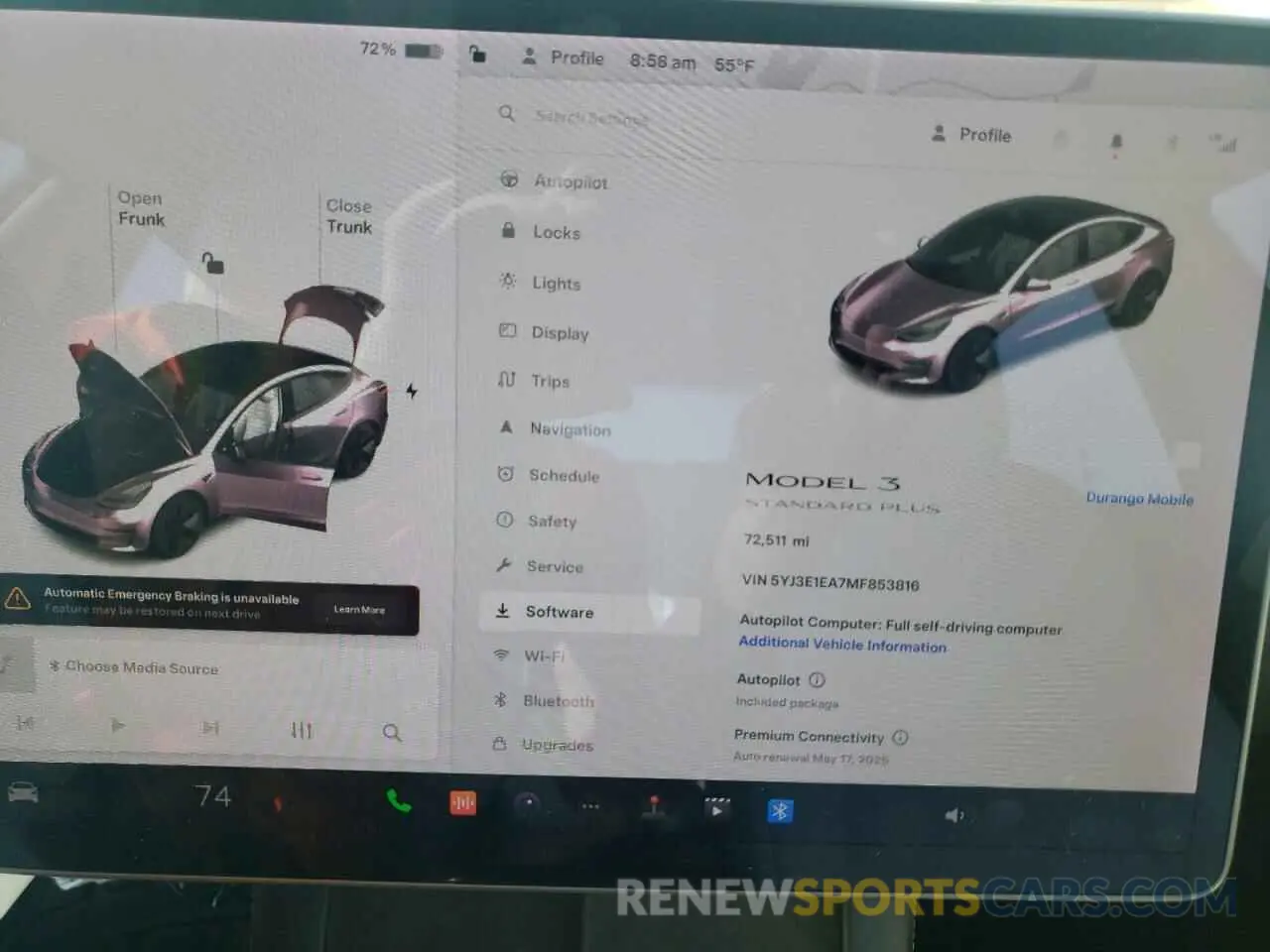 9 Photograph of a damaged car 5YJ3E1EA7MF853816 TESLA MODEL 3 2021