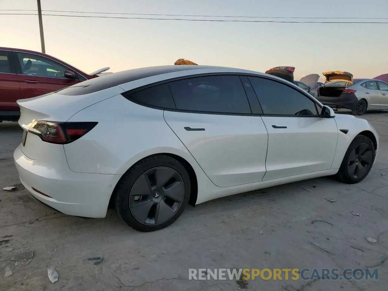 3 Photograph of a damaged car 5YJ3E1EA7MF861334 TESLA MODEL 3 2021