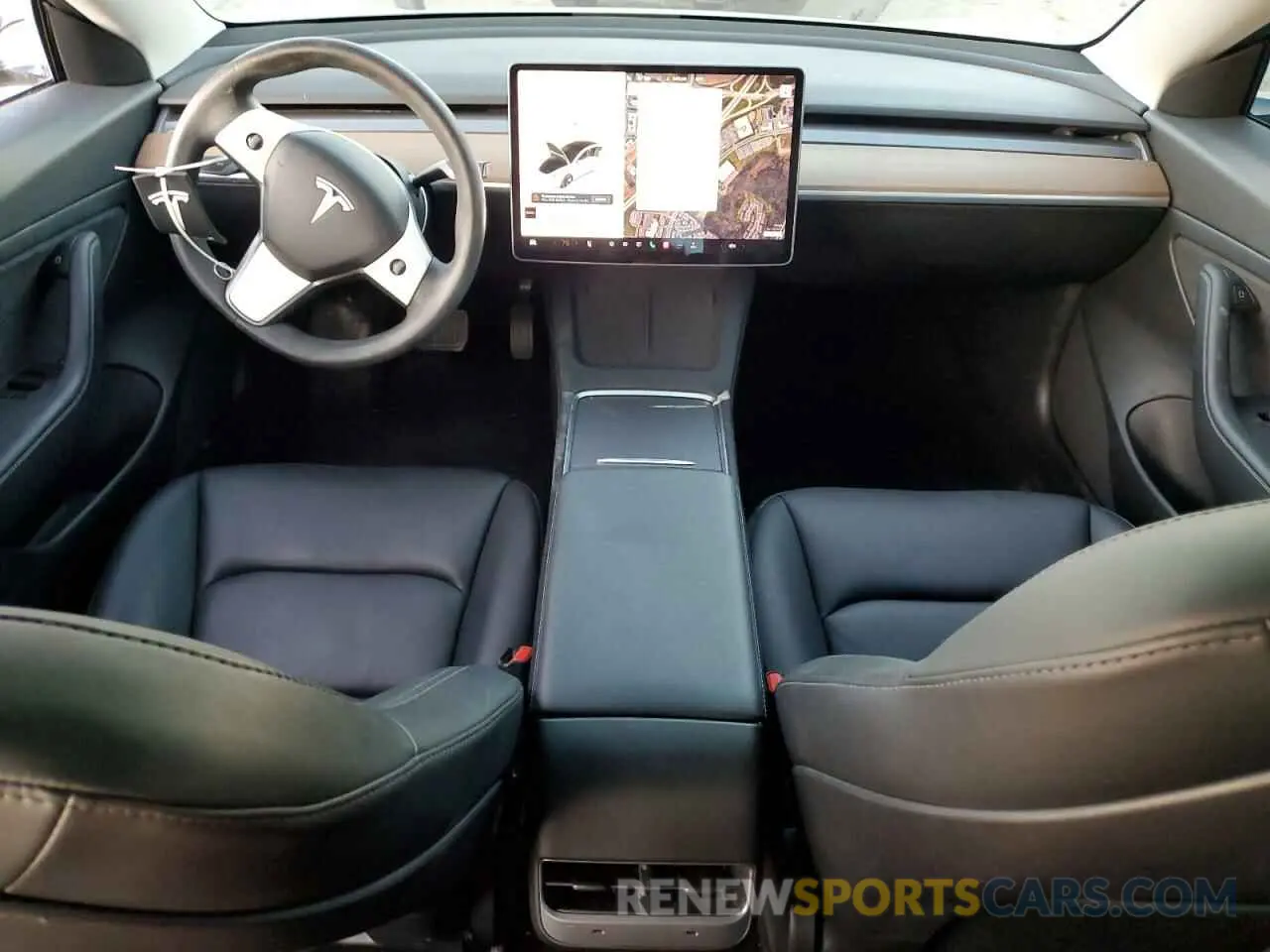 8 Photograph of a damaged car 5YJ3E1EA7MF861334 TESLA MODEL 3 2021