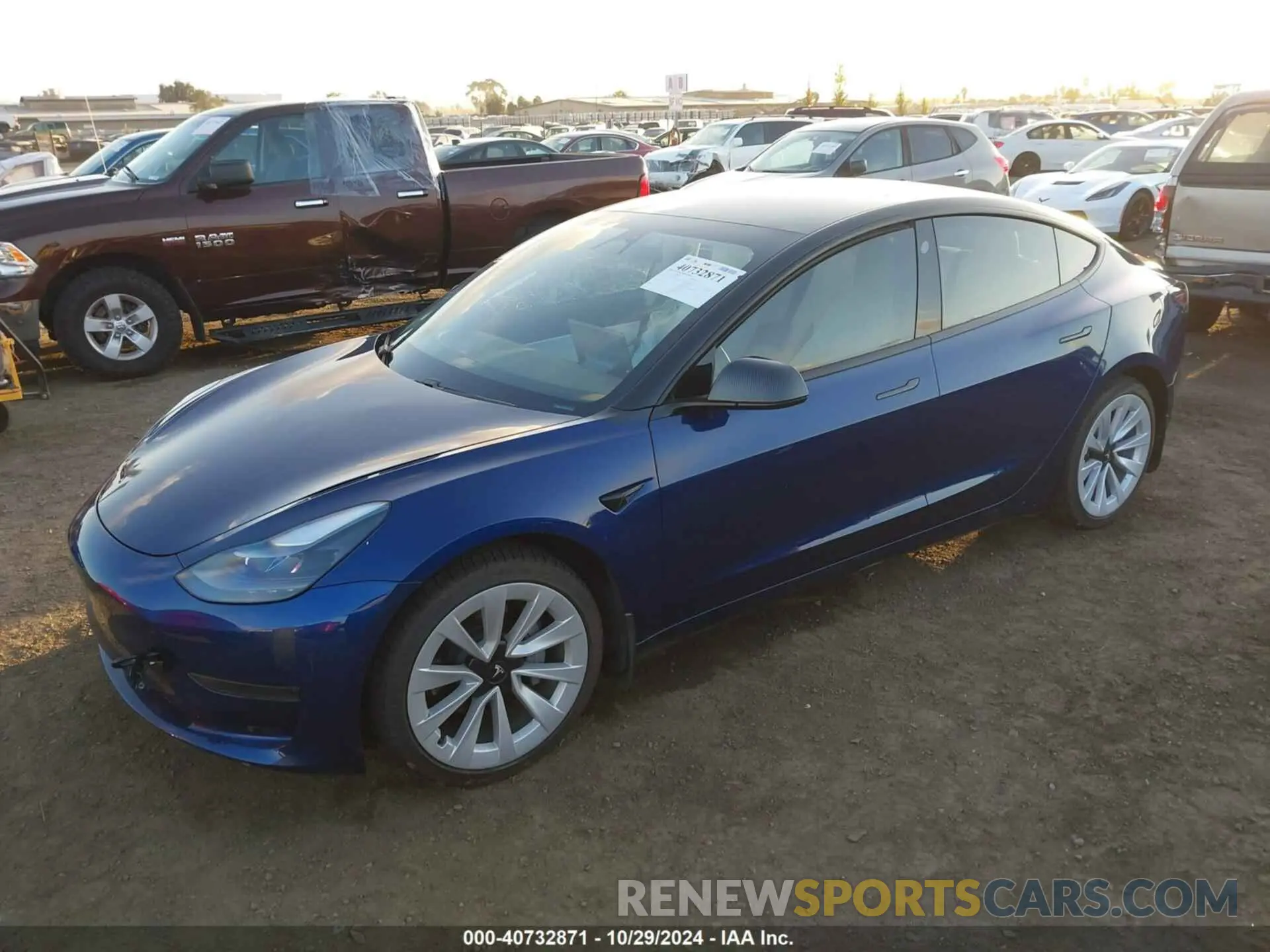 2 Photograph of a damaged car 5YJ3E1EA7MF875007 TESLA MODEL 3 2021