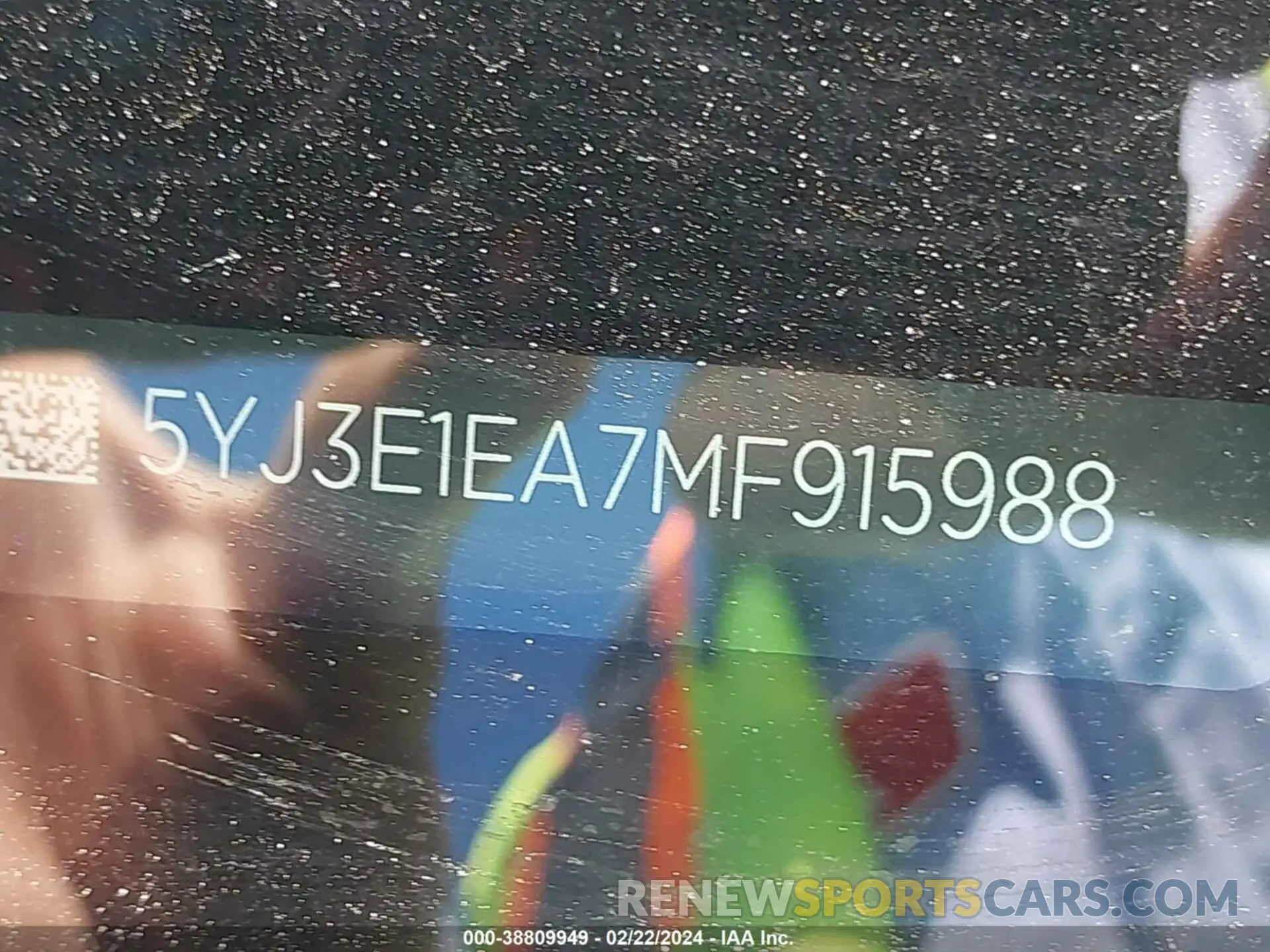 9 Photograph of a damaged car 5YJ3E1EA7MF915988 TESLA MODEL 3 2021