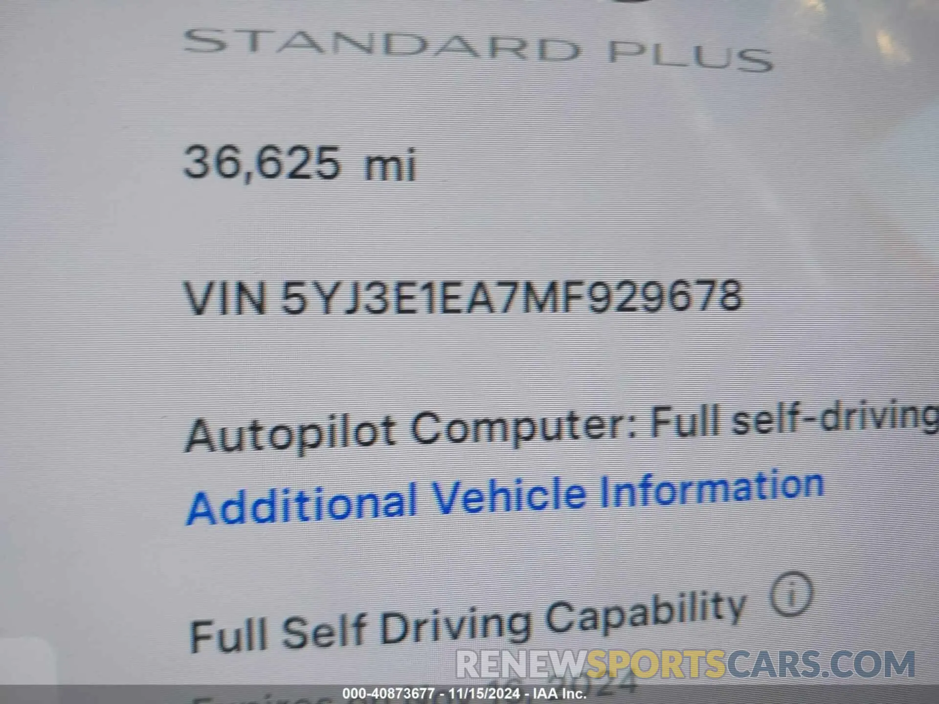 9 Фотография поврежденного автомобиля 5YJ3E1EA7MF929678 TESLA MODEL 3 2021