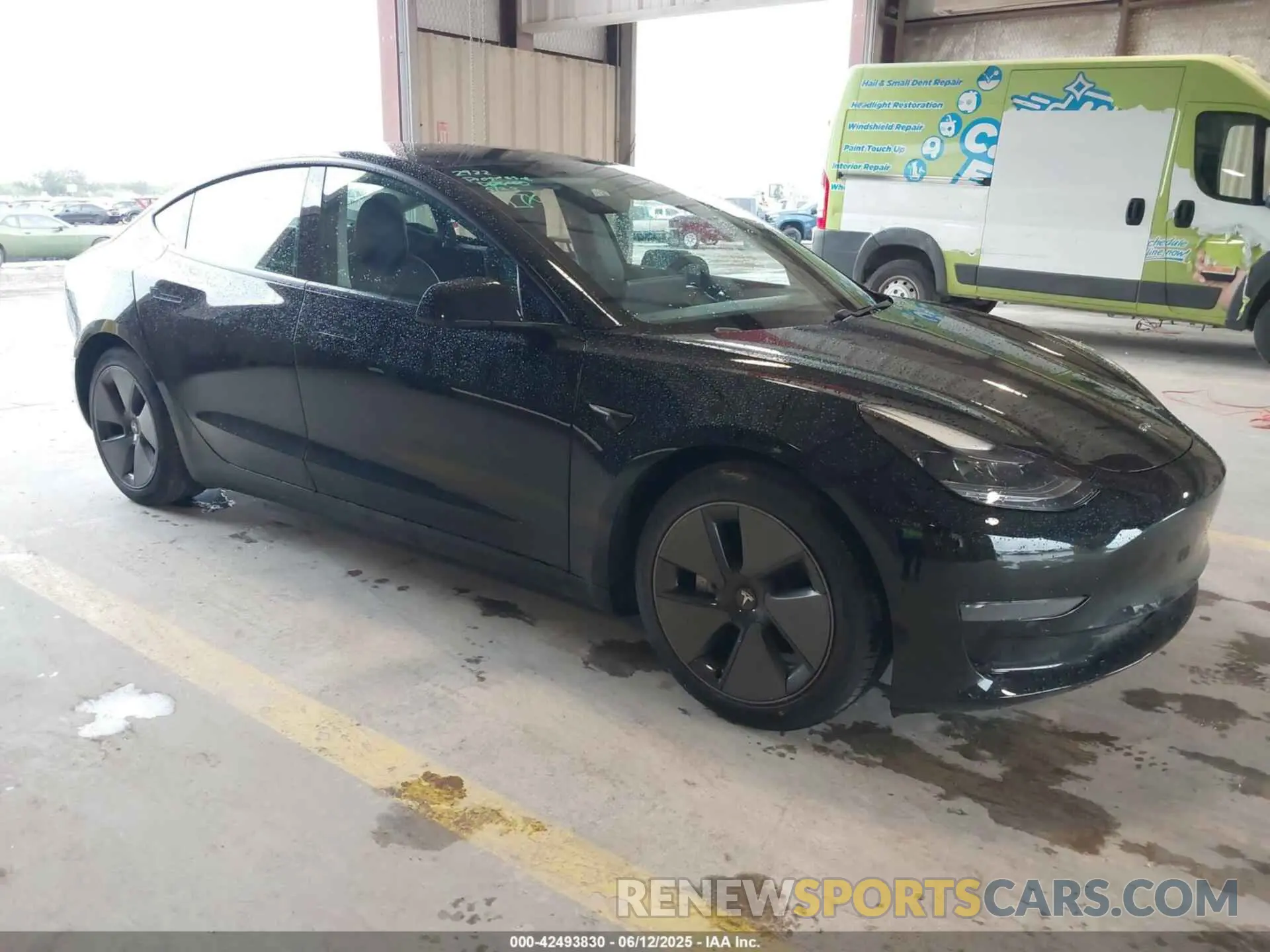 1 Photograph of a damaged car 5YJ3E1EA7MF986818 TESLA MODEL 3 2021