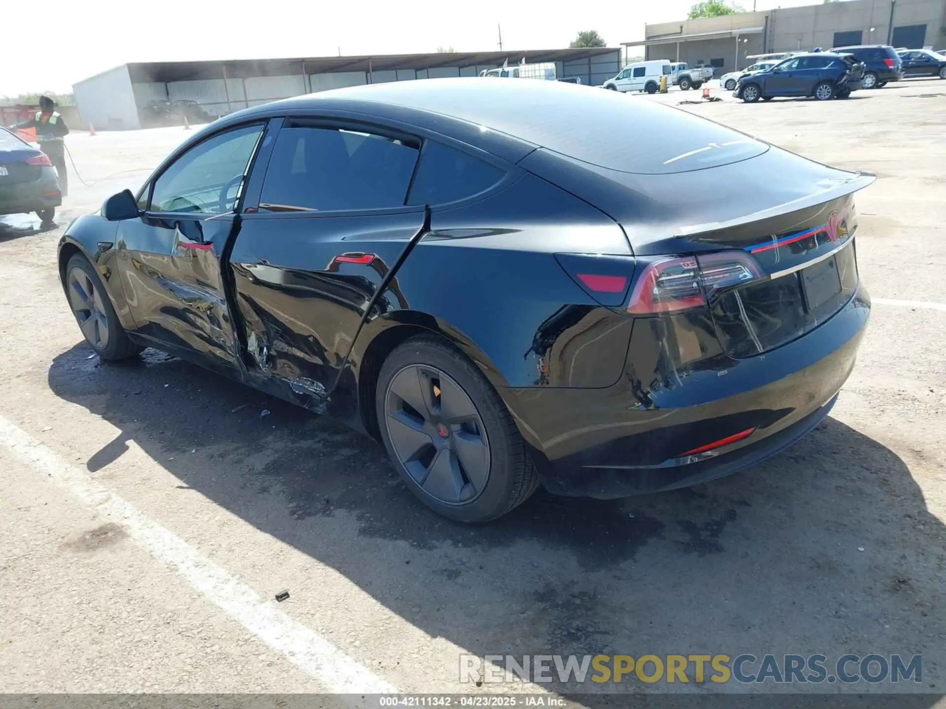 3 Photograph of a damaged car 5YJ3E1EA7MF992425 TESLA MODEL 3 2021