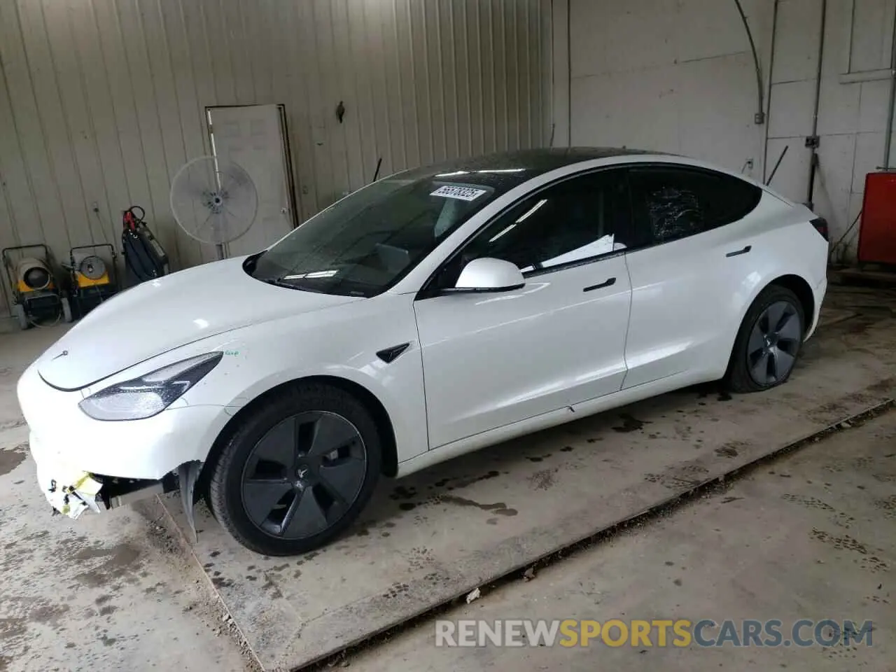 1 Photograph of a damaged car 5YJ3E1EA8MF029789 TESLA MODEL 3 2021
